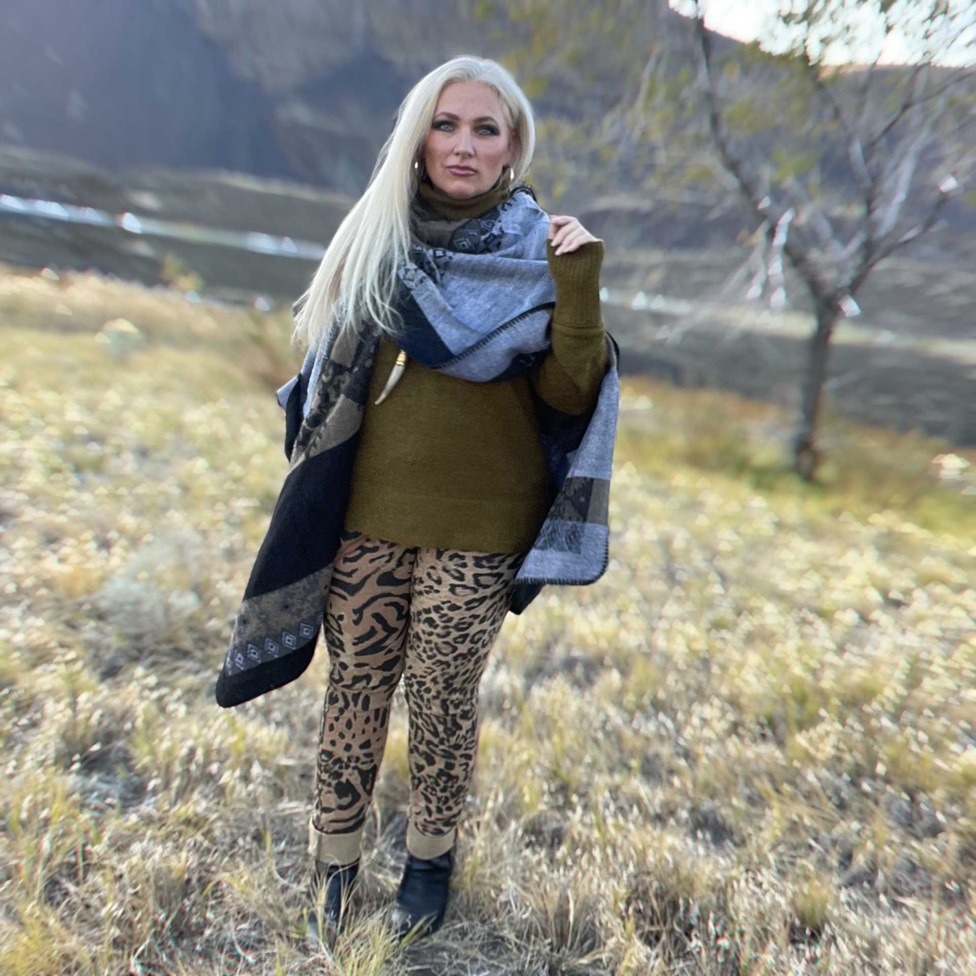 Paloma Cheetah Jogger (Camel)