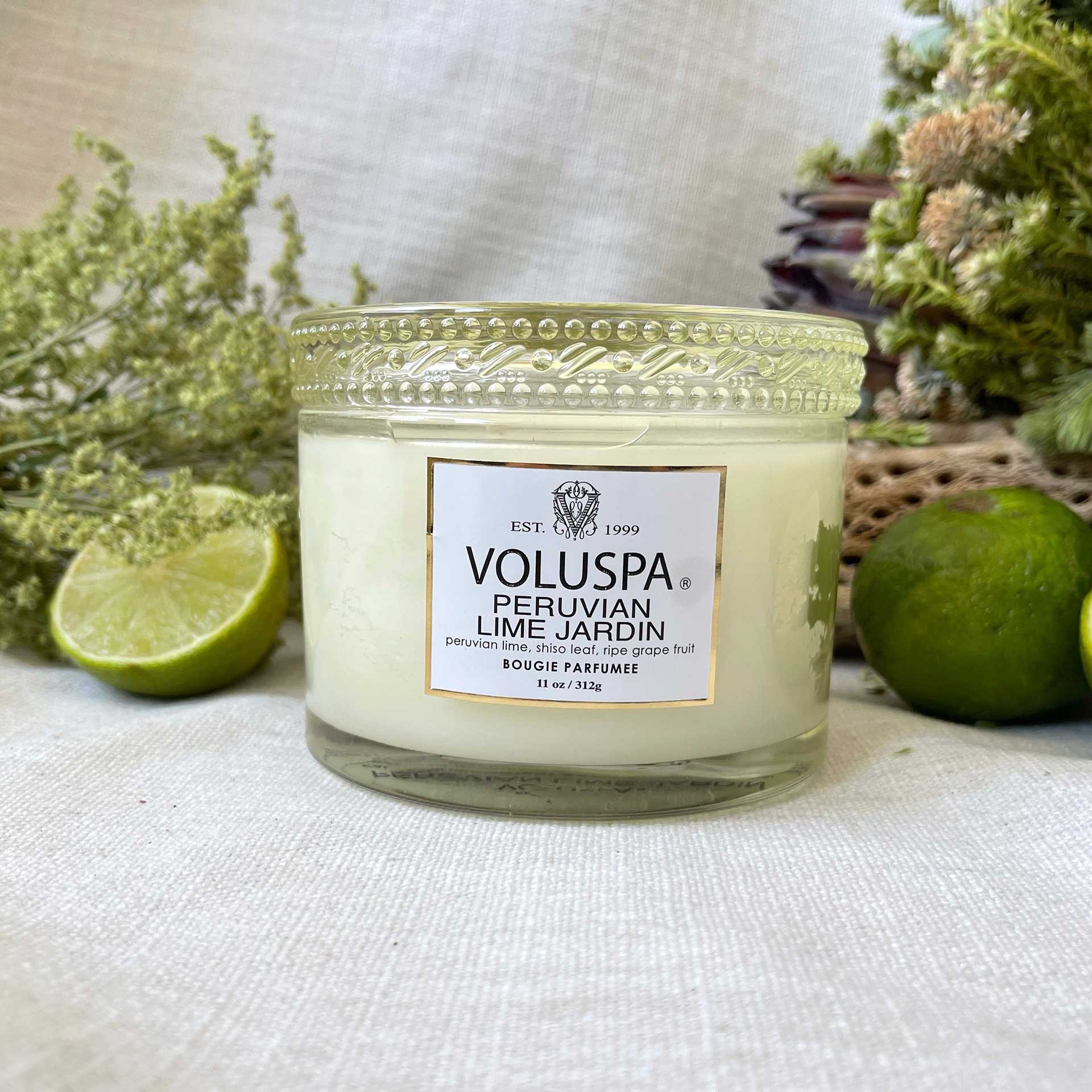 Peruvian Lime Jardin Glass Candle