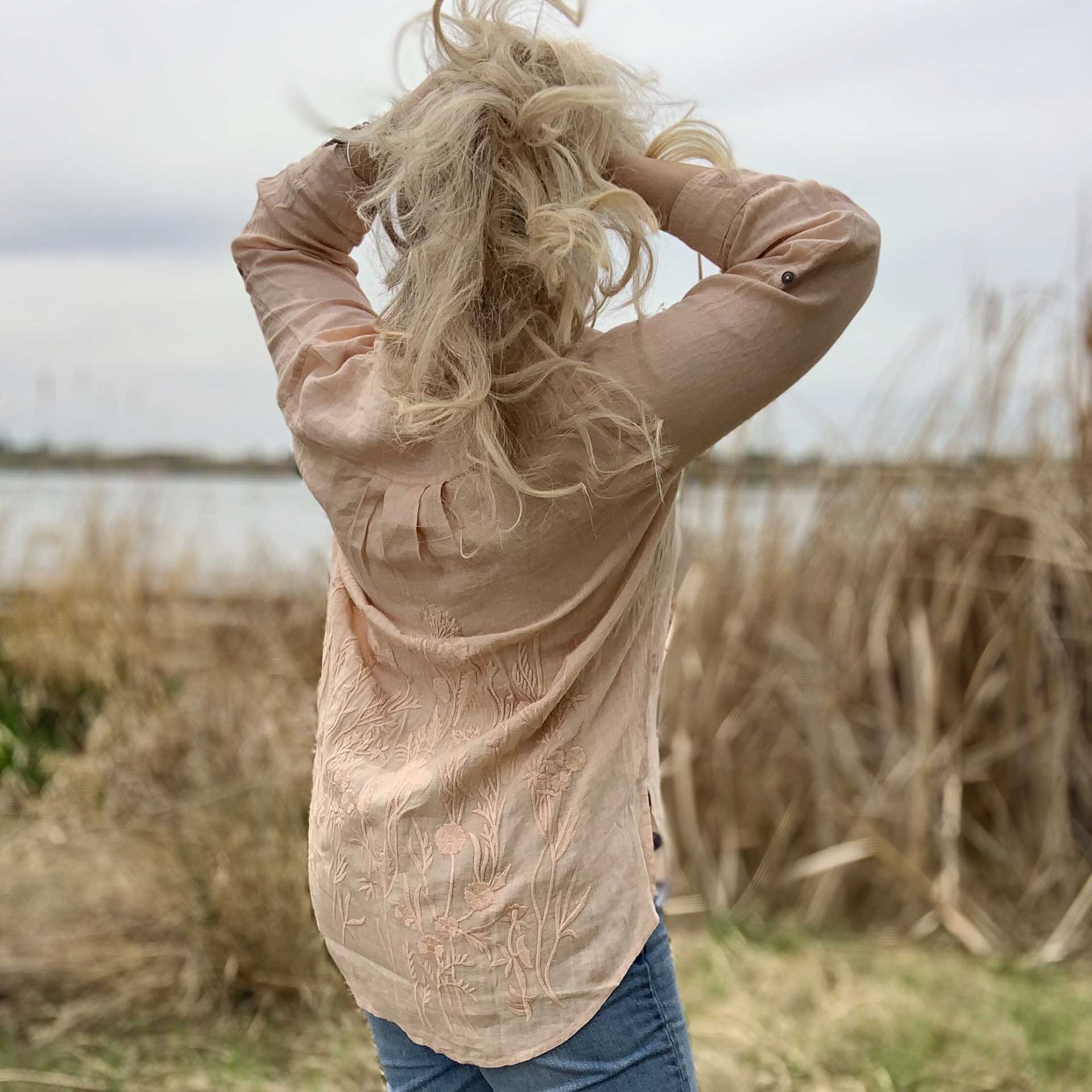 Petal Pusher Linen Shirt