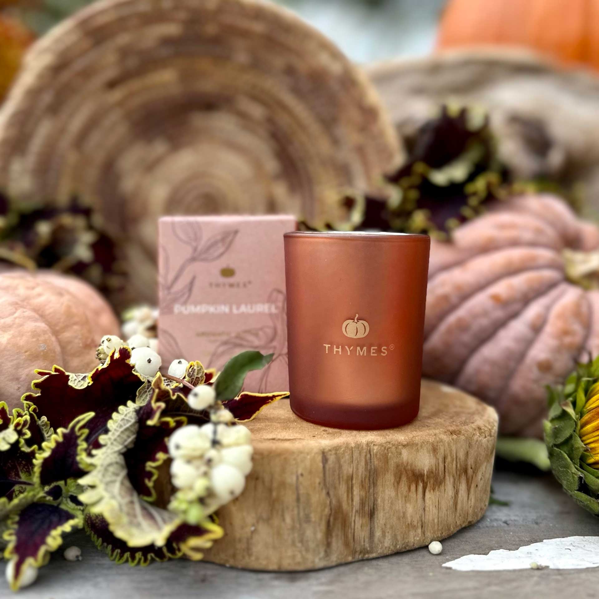Pumpkin Laurel Votive Candle