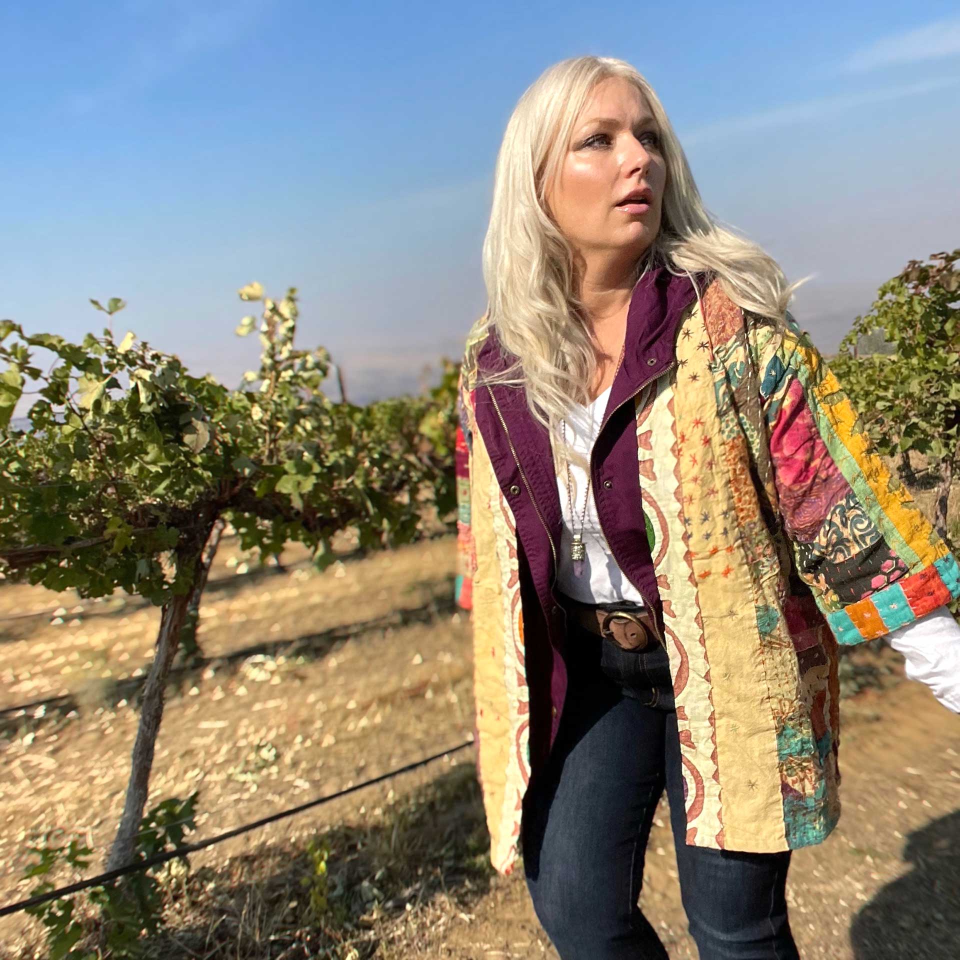 Rainbow Kantha Duster #16