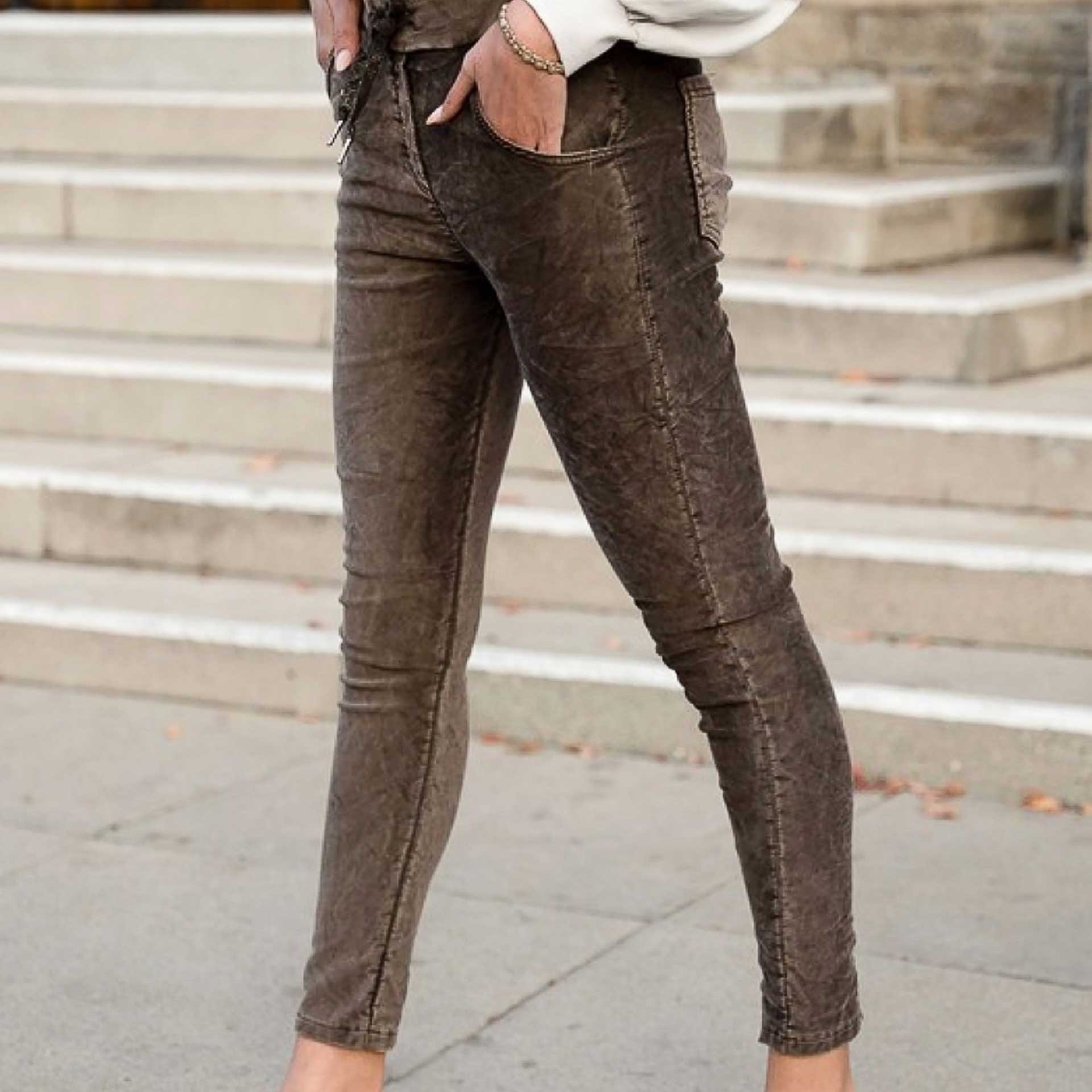 Rebel At Heart Jogger (Mocha Charcoal)