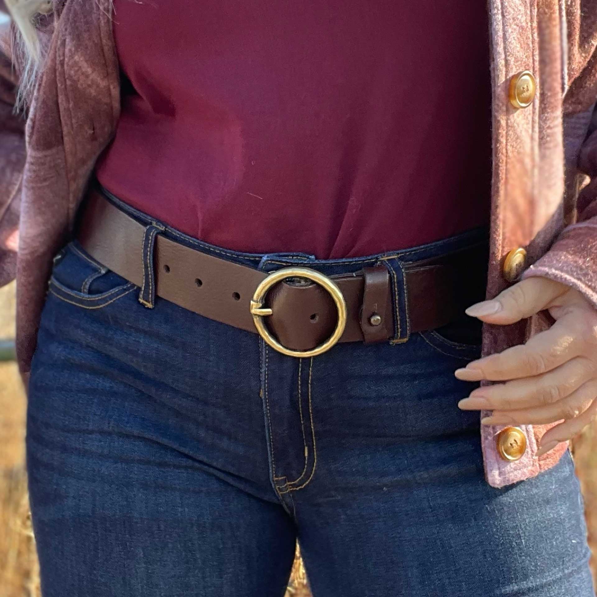 Rhylee Circle Belt (Chocolate)