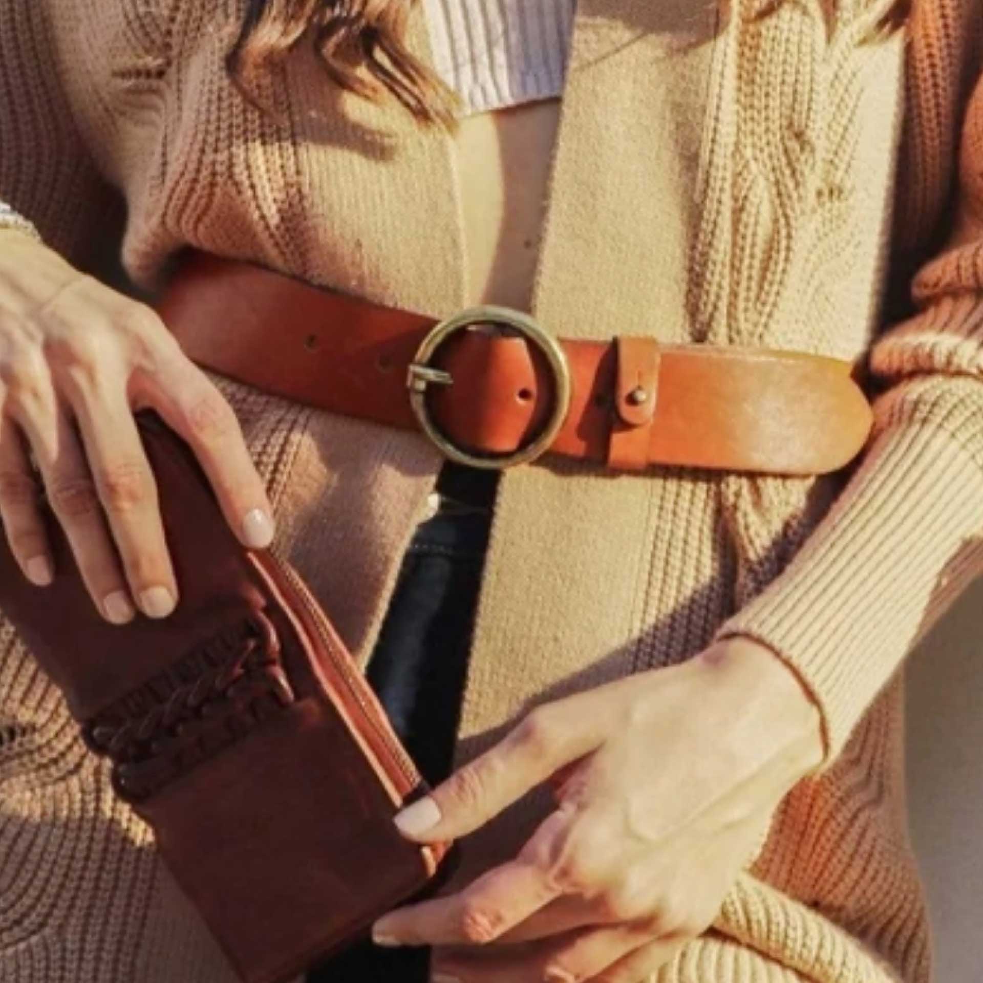 Rhylee Circle Belt (Cognac)