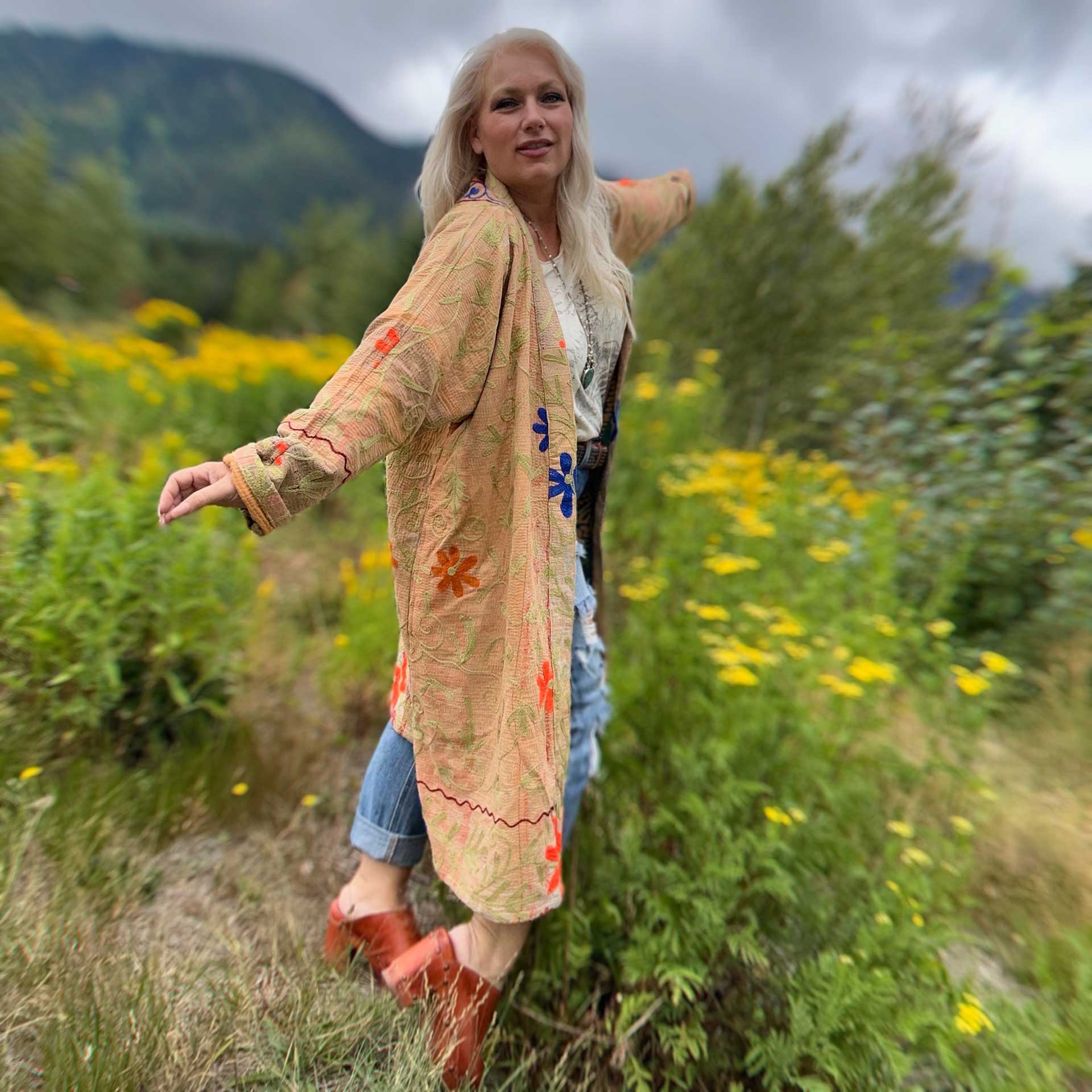 Ritual Hand-Stitched Kantha Jacket