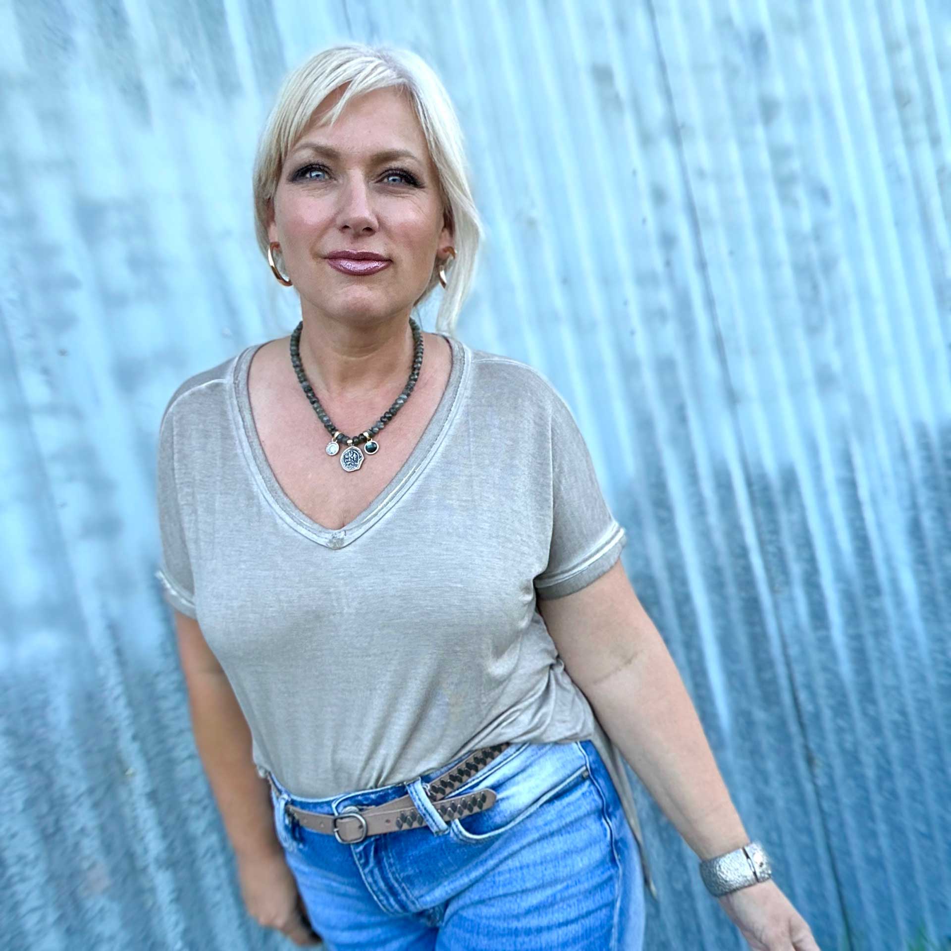 Rough Around The Edges Tee (Taupe)