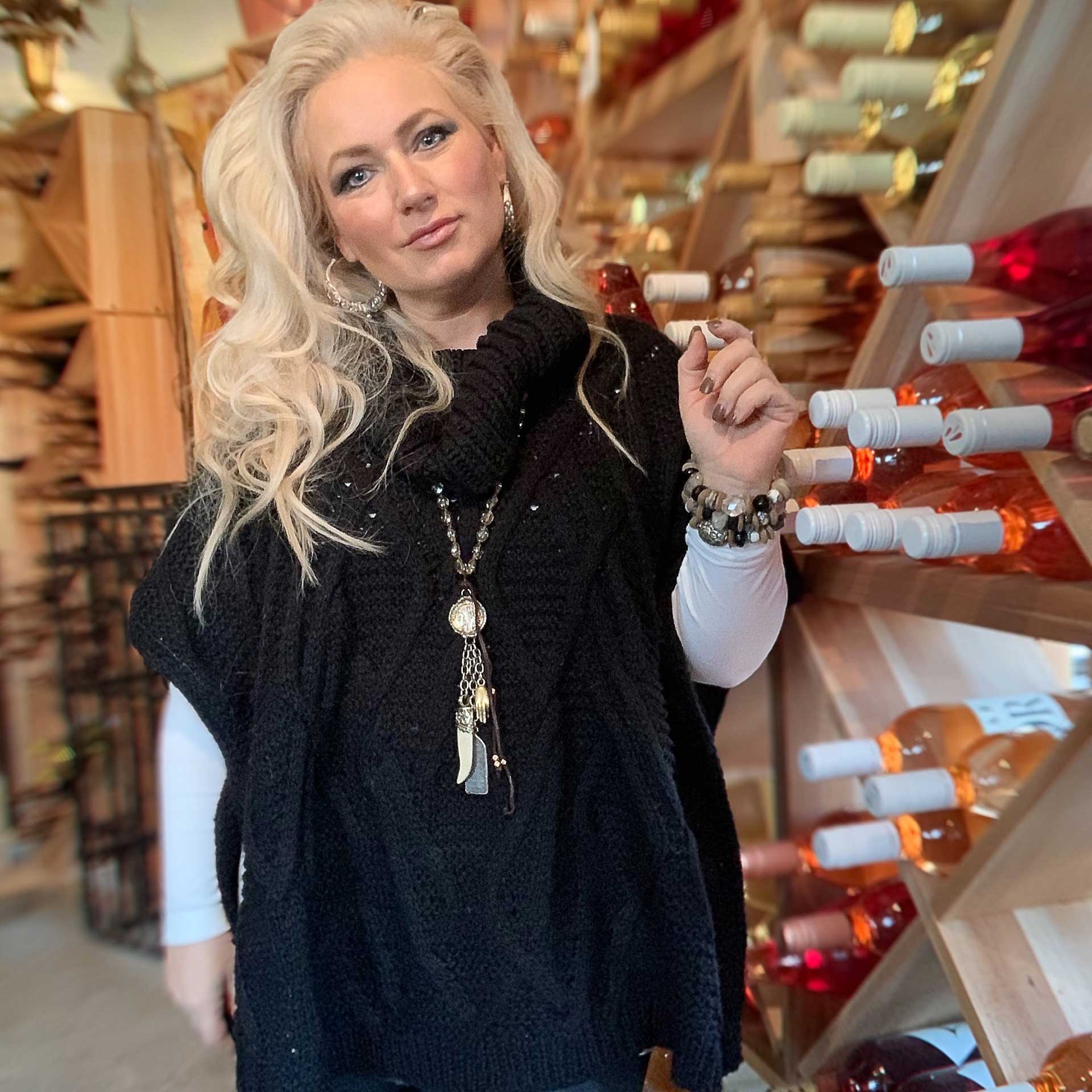 Roxy Cowl Neck Poncho