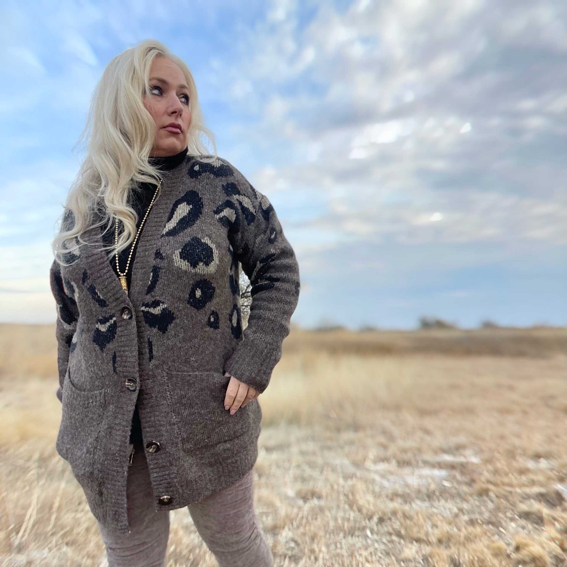 Run Wild Button-Up Cardigan