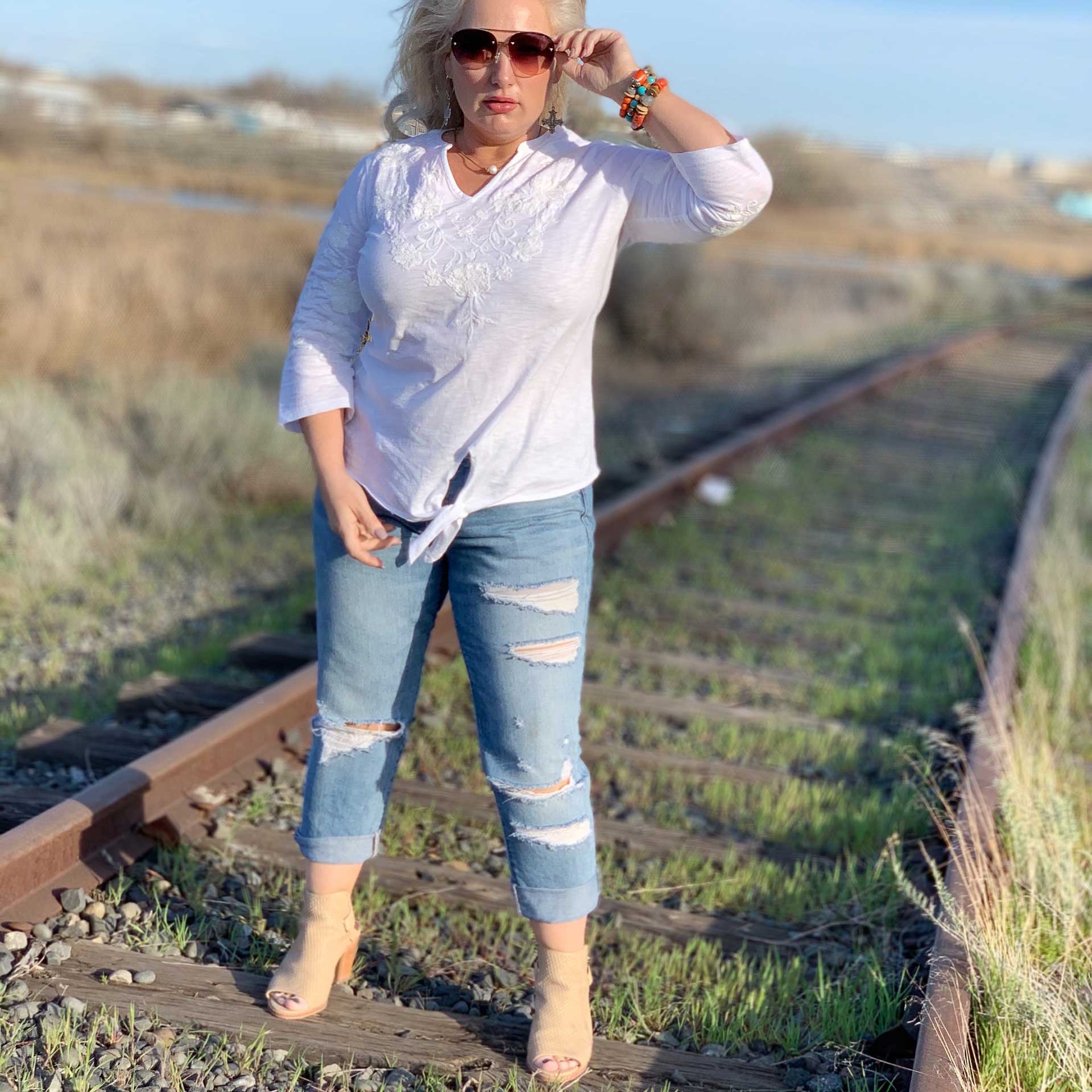 Sabrina Distressed Jean