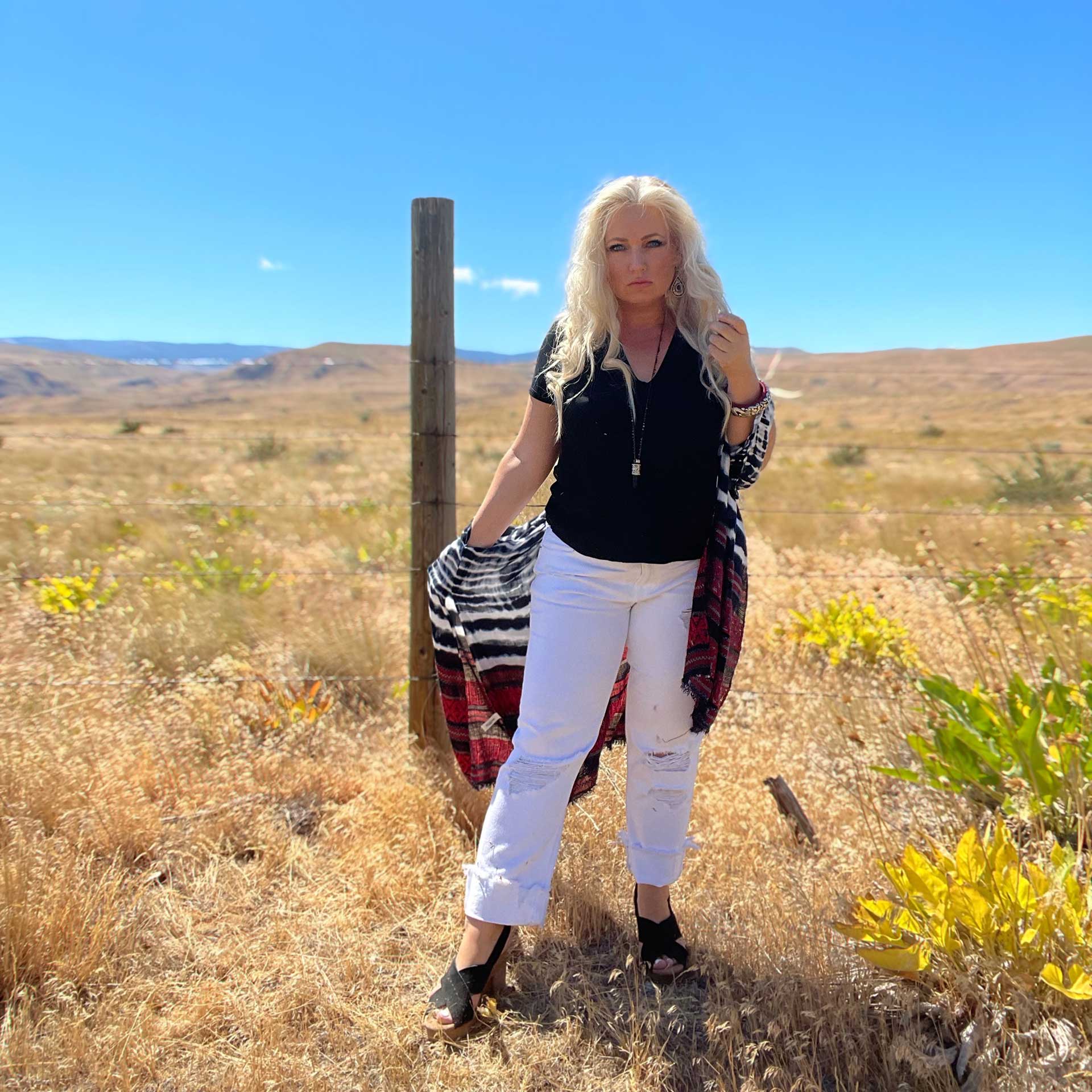 Sabrina Distressed Jean (White)