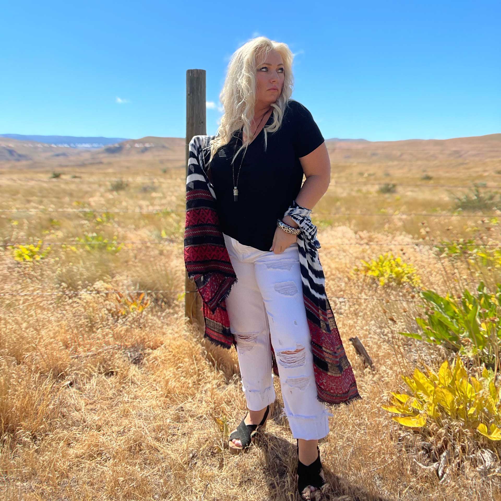 Sabrina Distressed Jean (White)