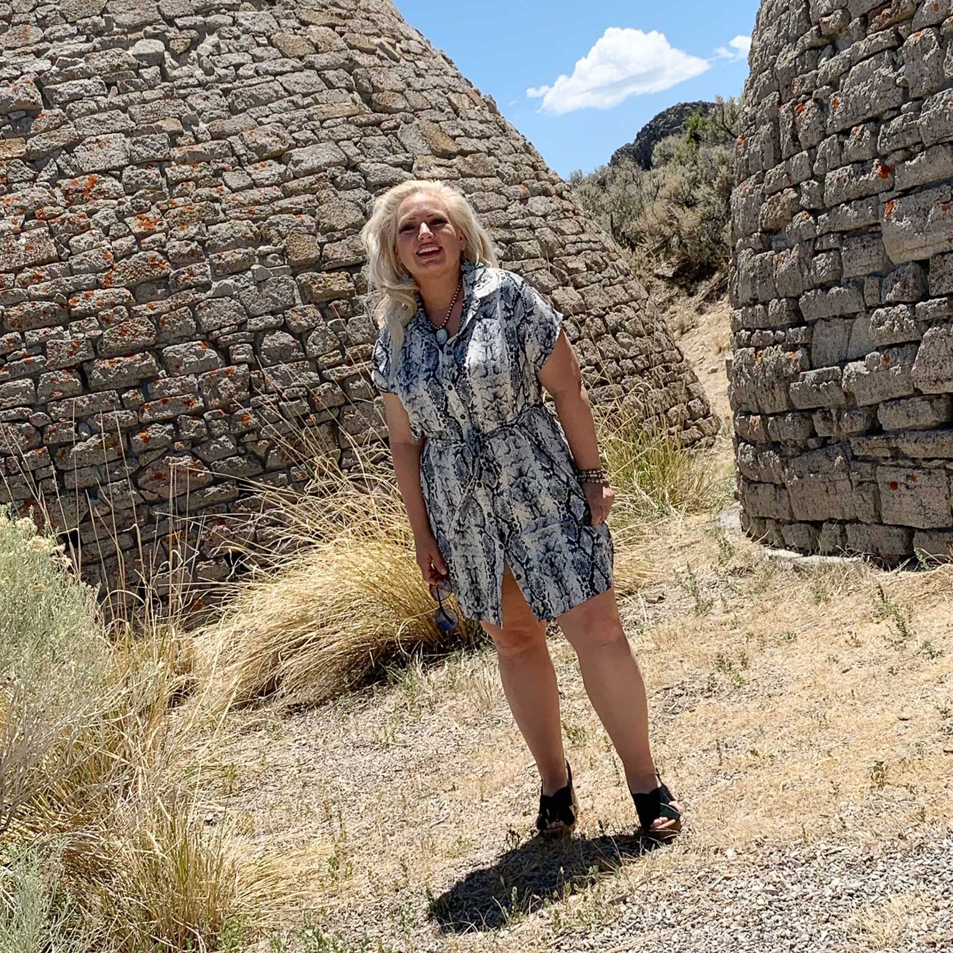 Sahara Button-Up Dress (Black)