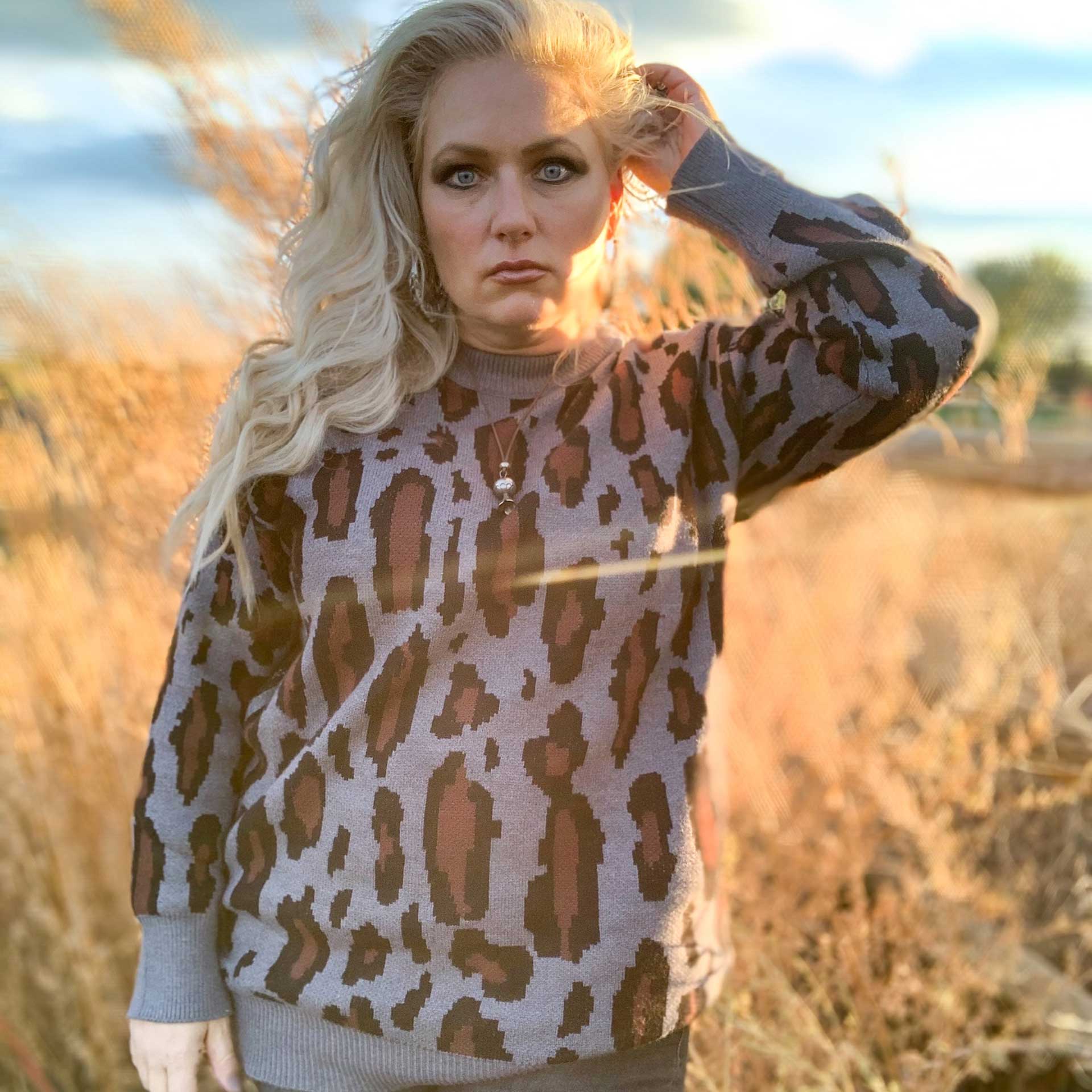 Samantha Leopard Sweater