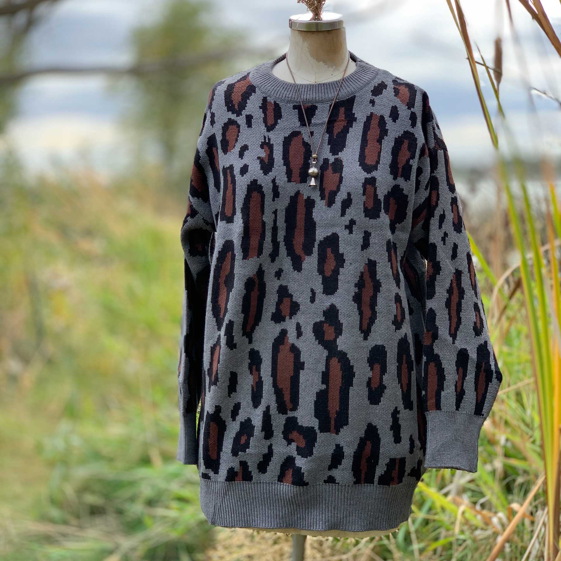 Samantha Leopard Sweater