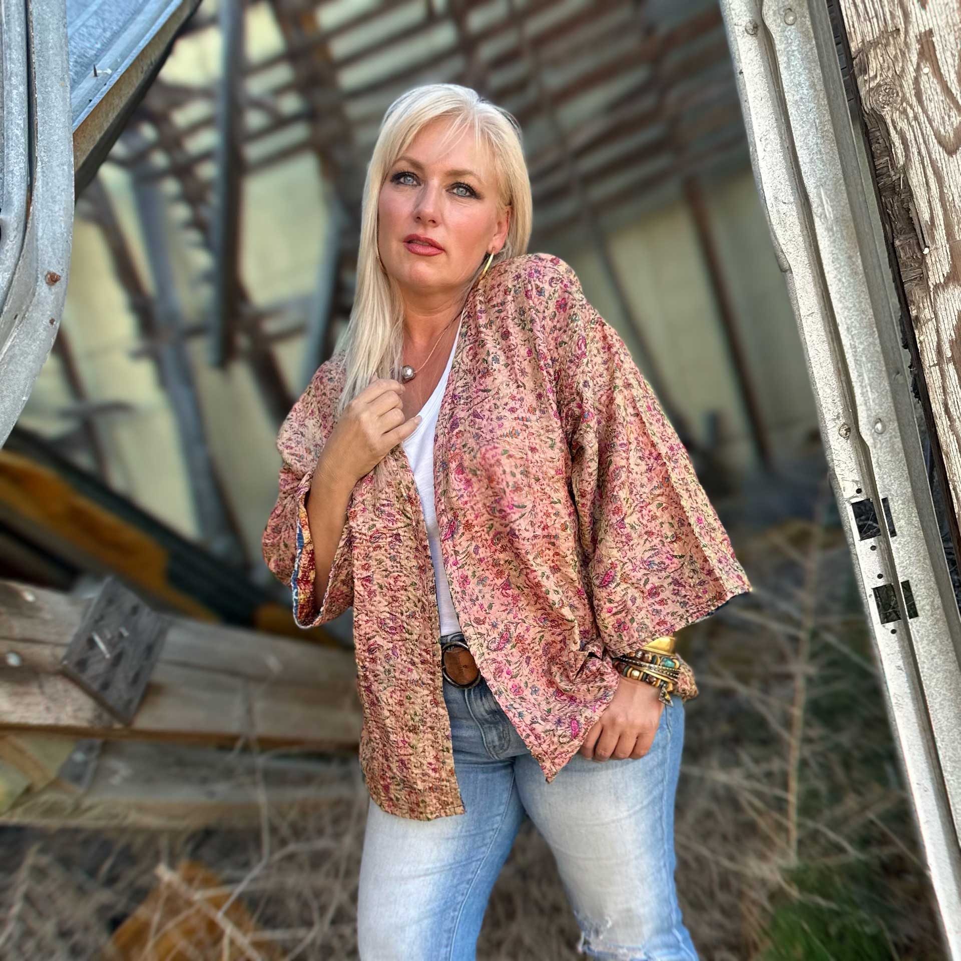 Sari Silk Kimono #23