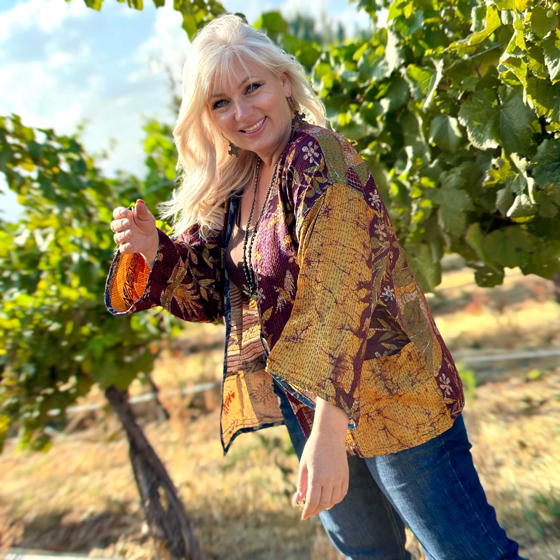 Sari Silk Kimono #27