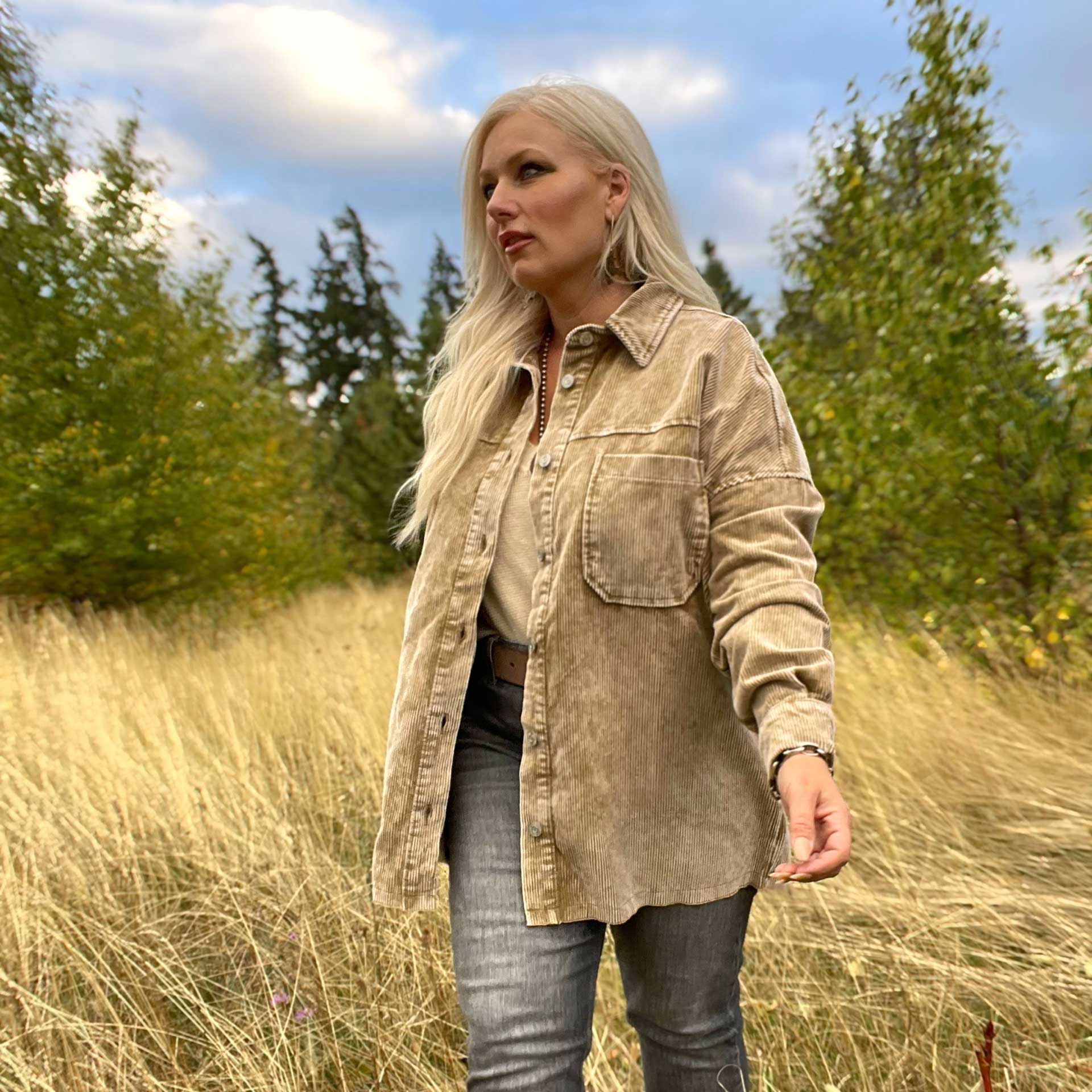 Scout Cord Jacket (Light Olive)