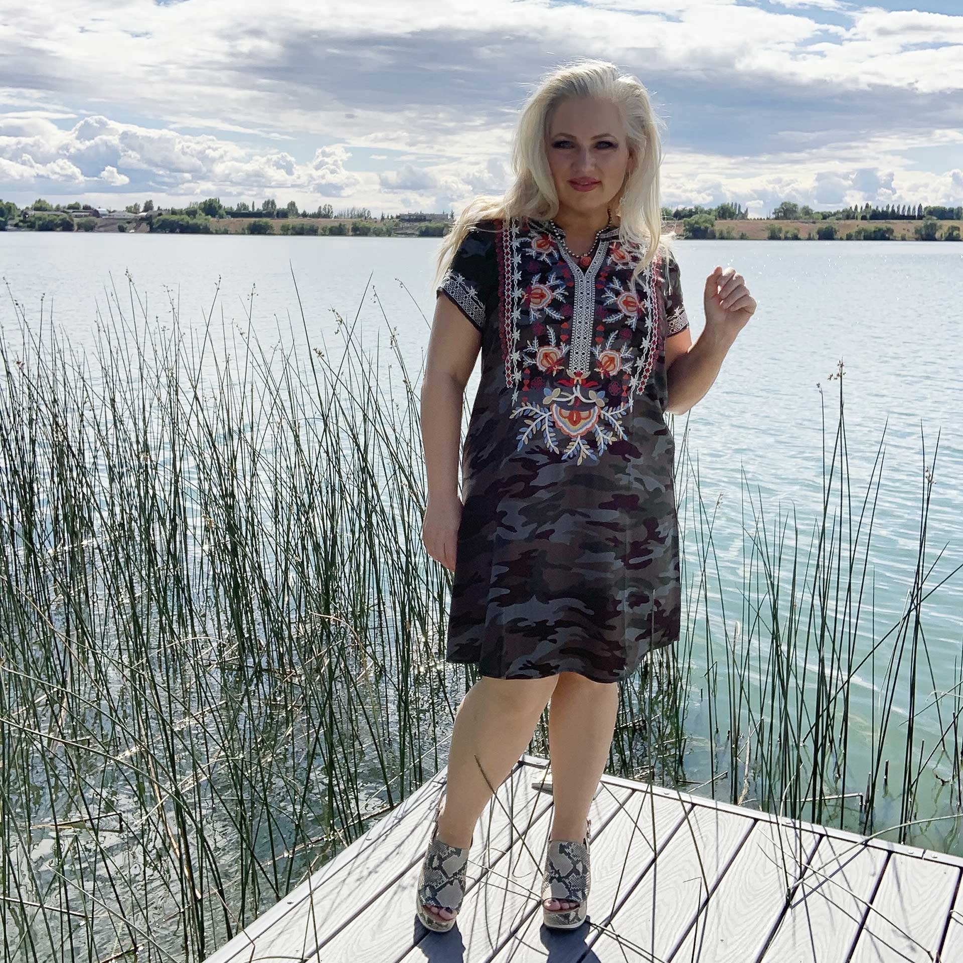 Shanice Camo Dress