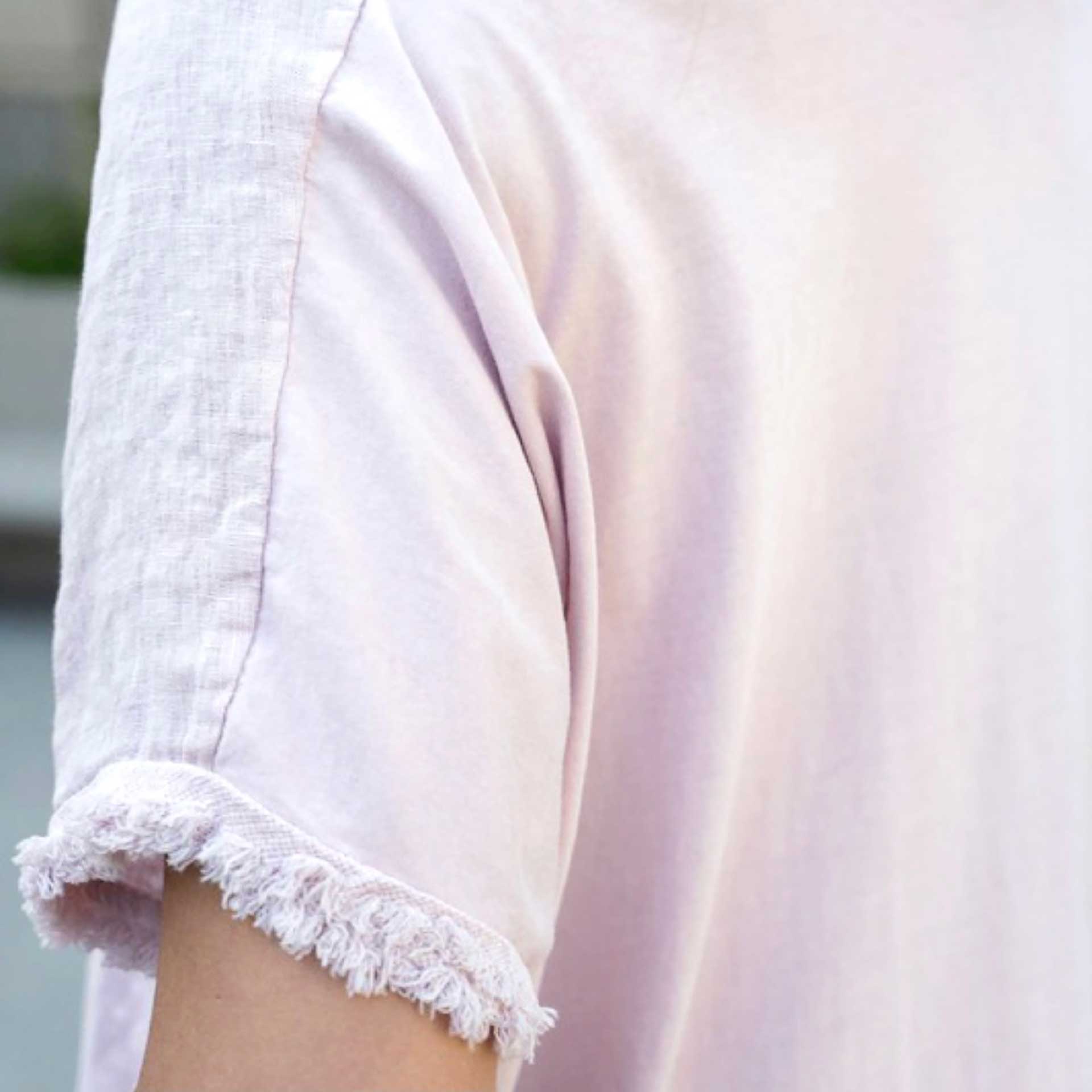 Shay Linen Top (Blush)