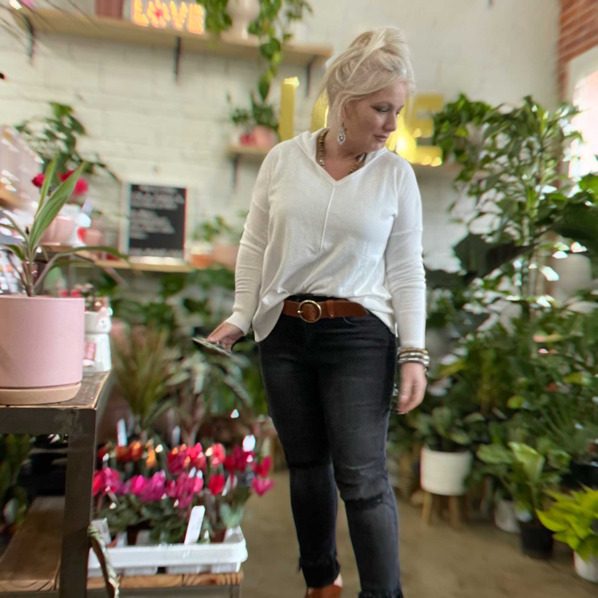 Simple Truth Hooded Top (Ivory)