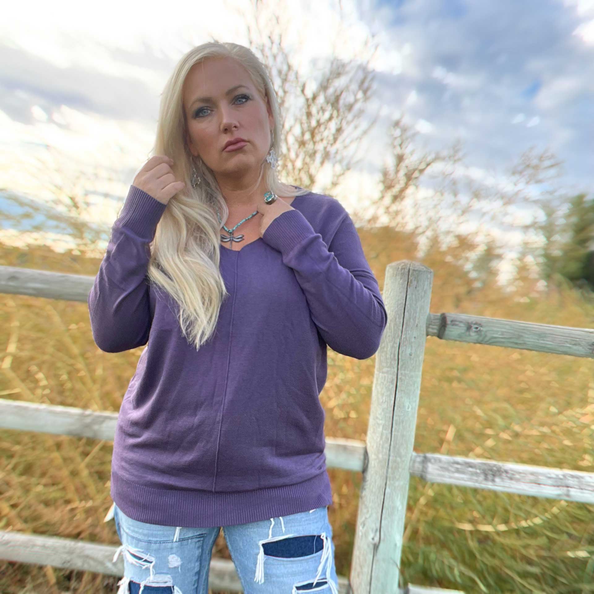 Simple Truth Pullover (Blackberry)