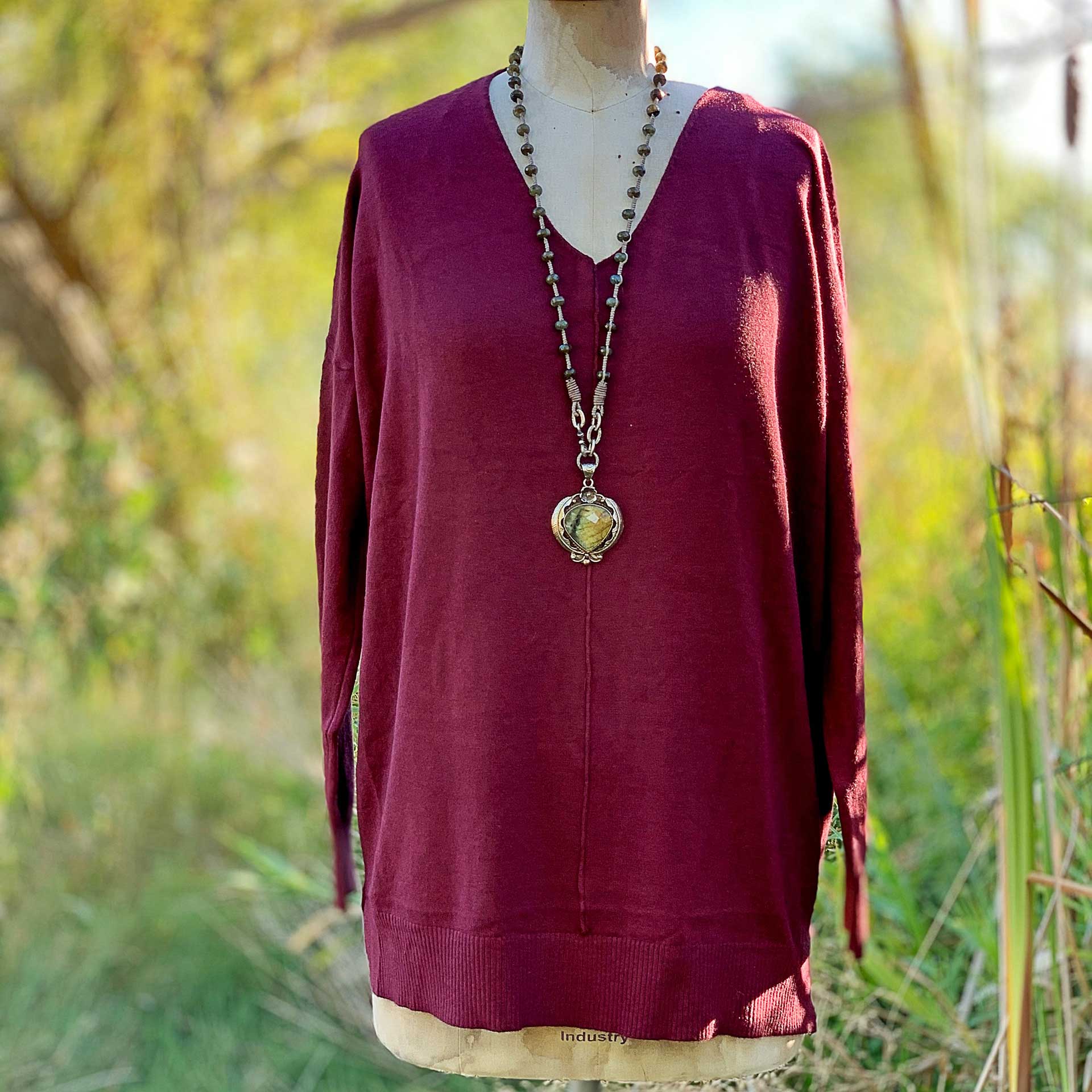Simple Truth Pullover (Deep Wine)