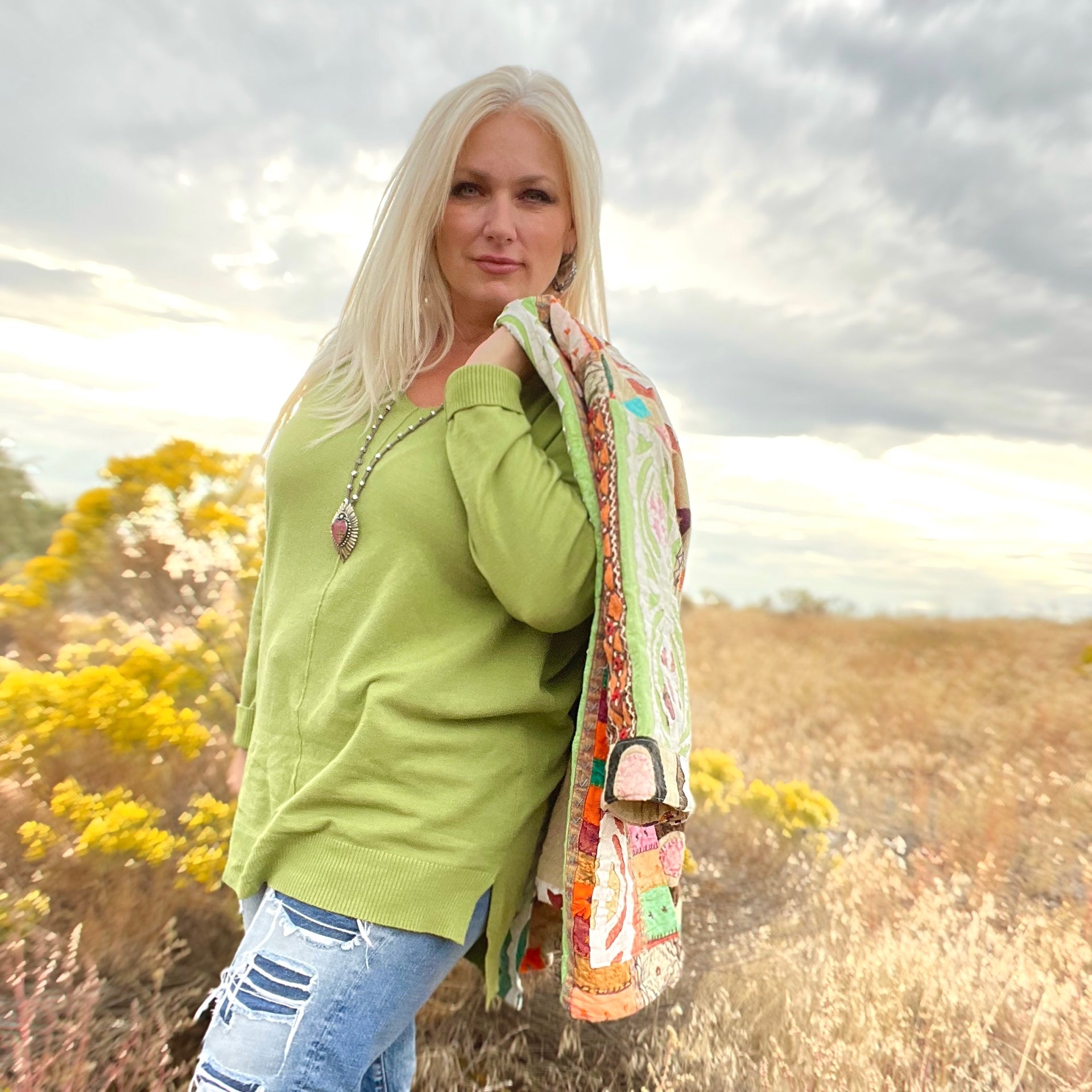 Simple Truth Pullover (Lime)