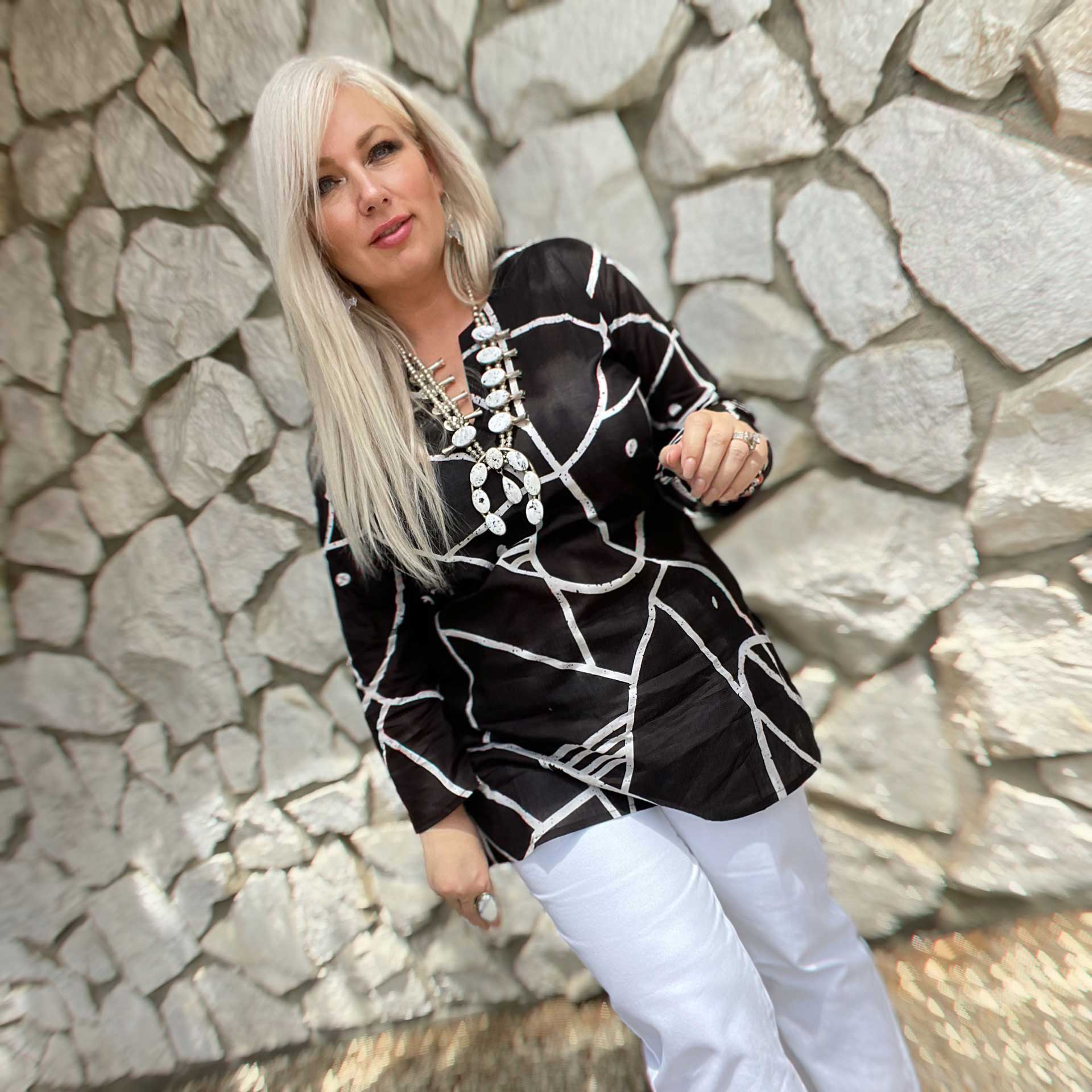 Smoke and Mirrors Cotton Tunic