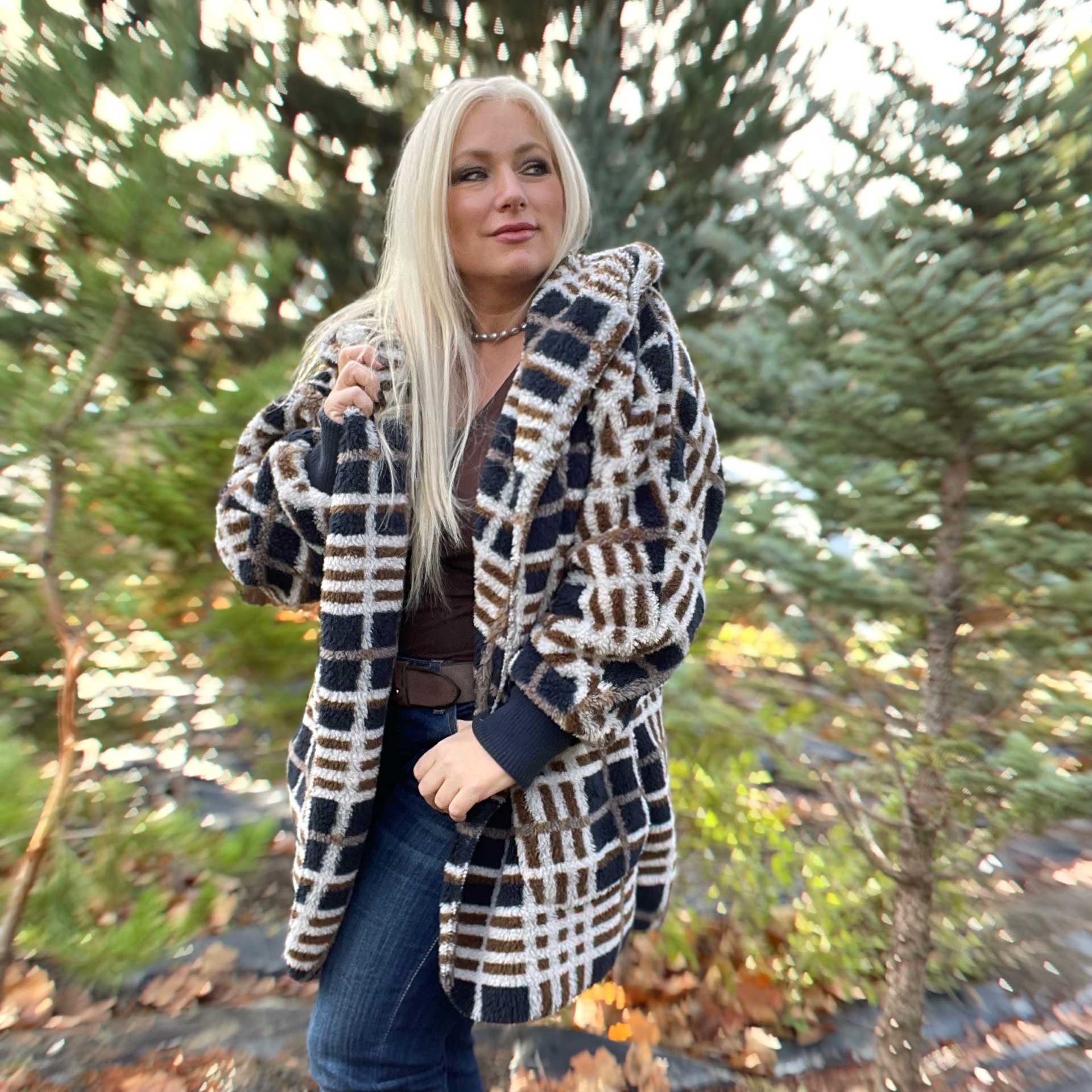 So Cozy Plaid Cardigan