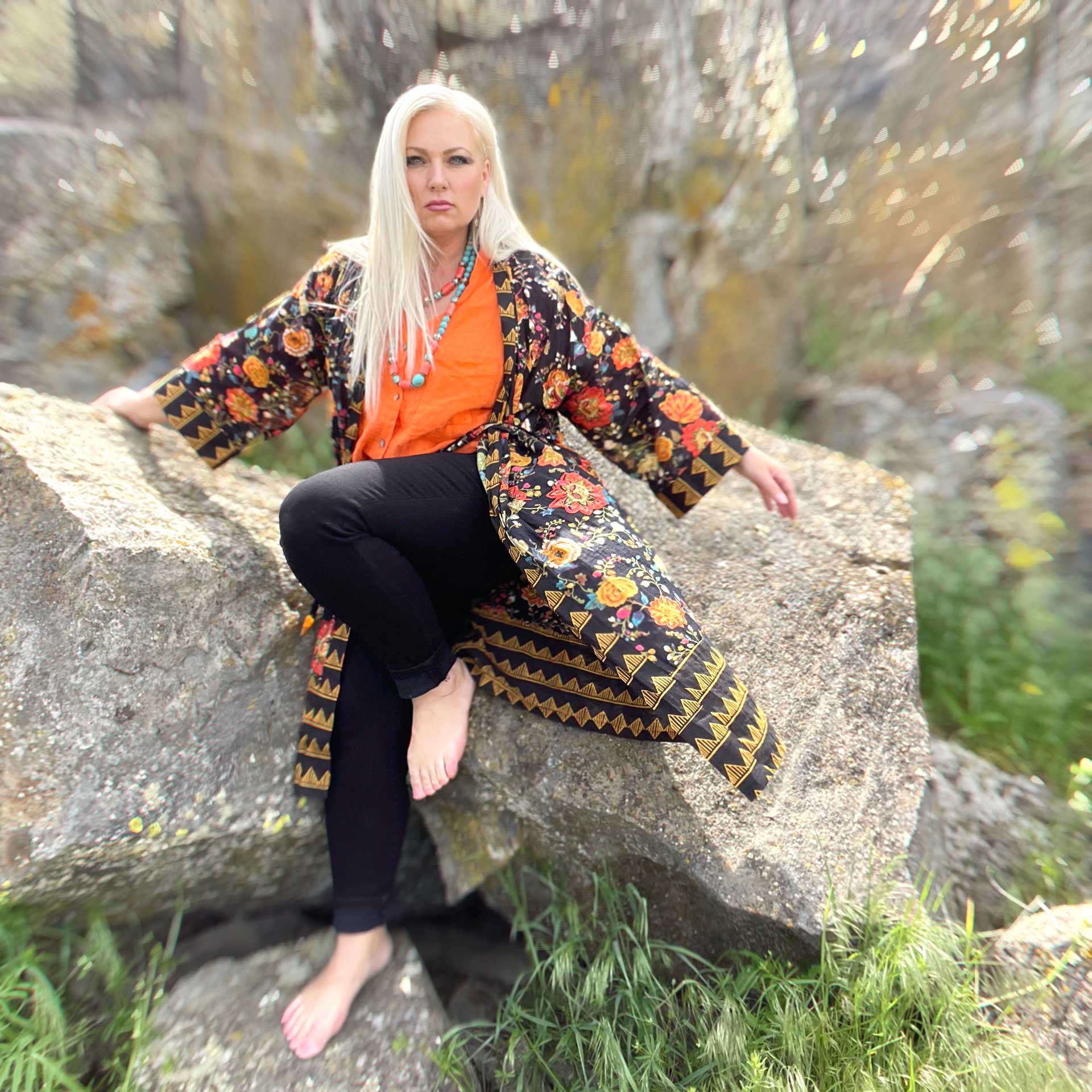 Solstice Cotton Kimono Robe