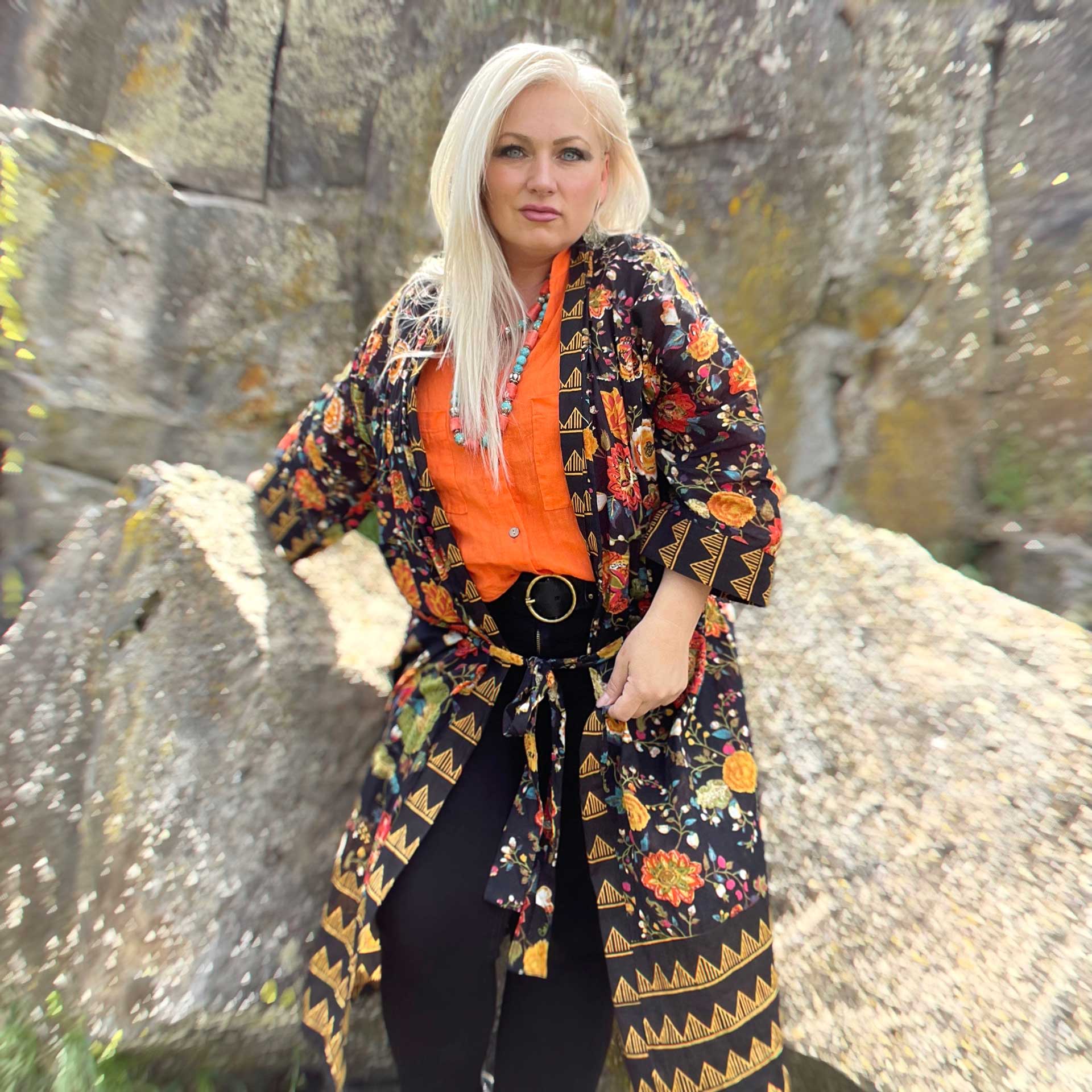 Solstice Cotton Kimono Robe
