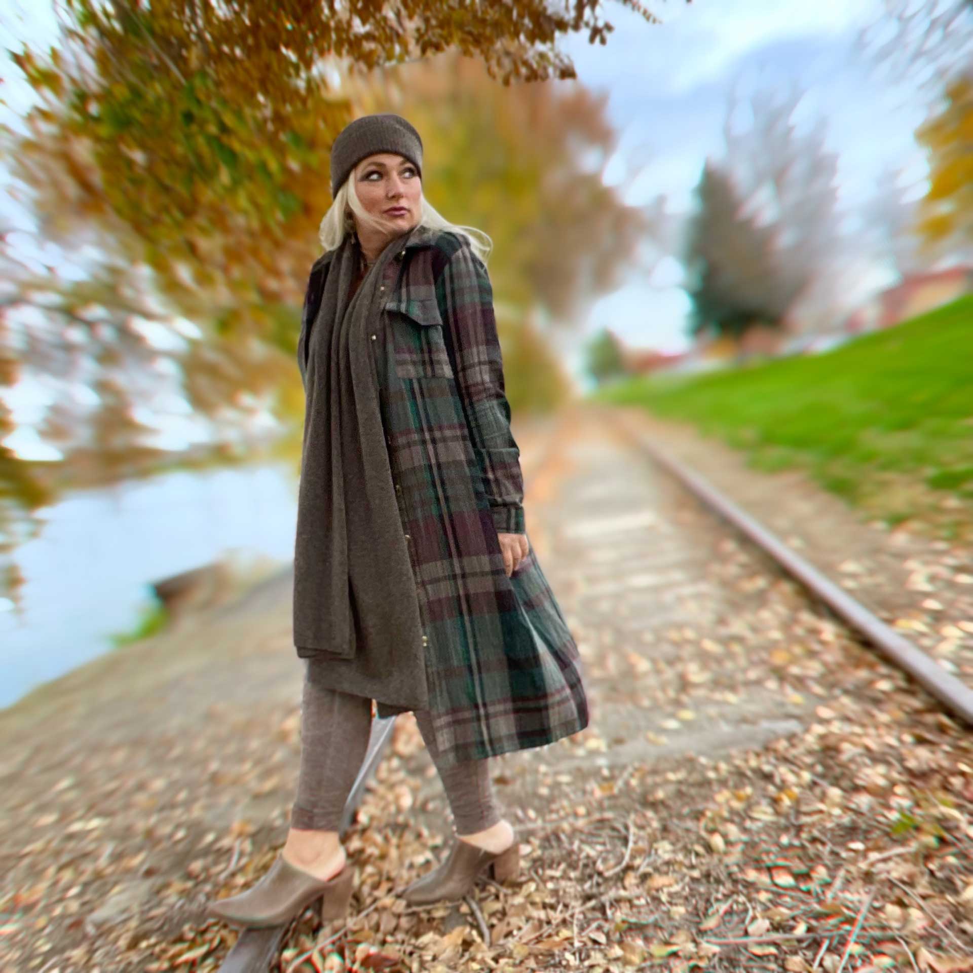 Sophisticated Backwoods Button-Up Dress