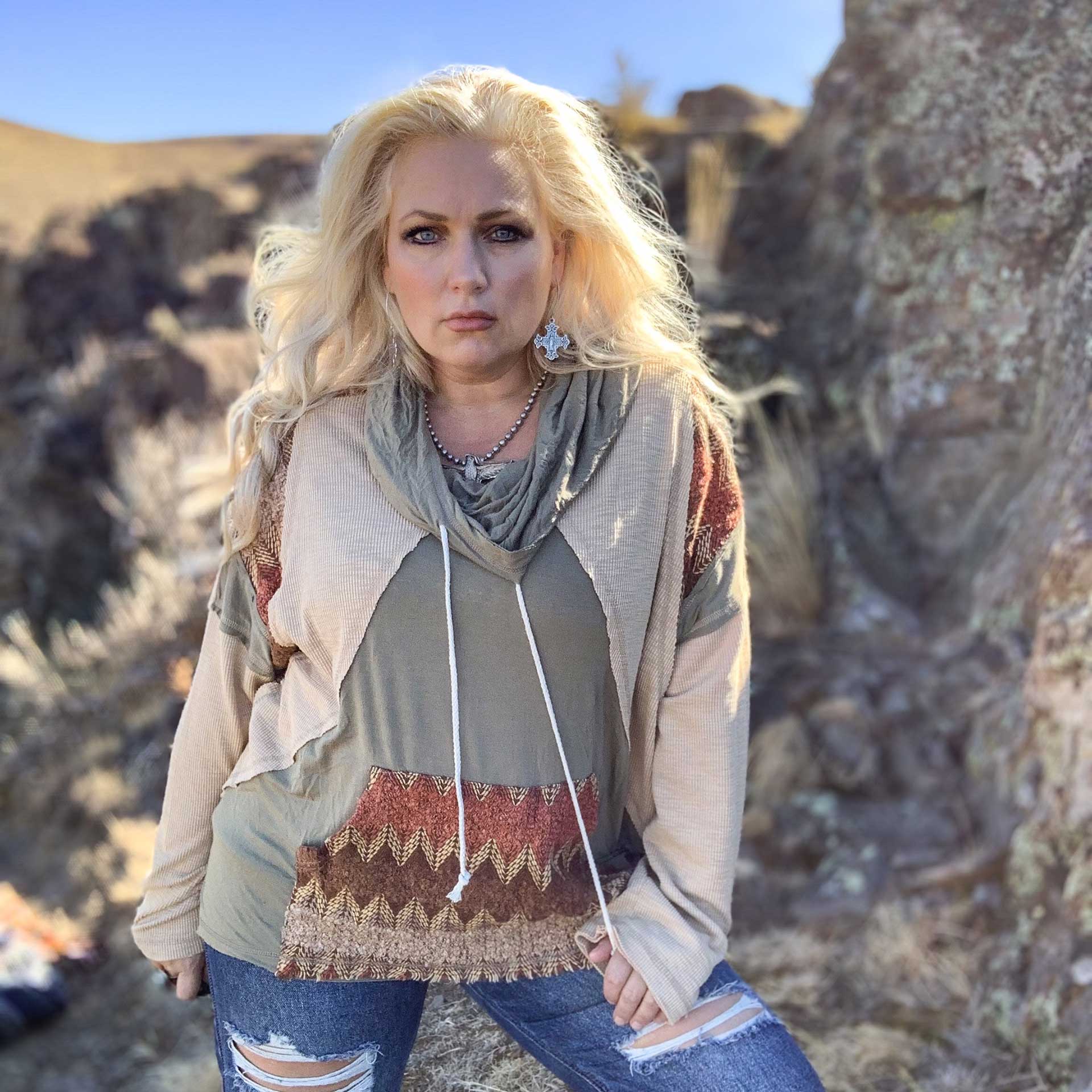 Spiritual Boho Knit Hoodie