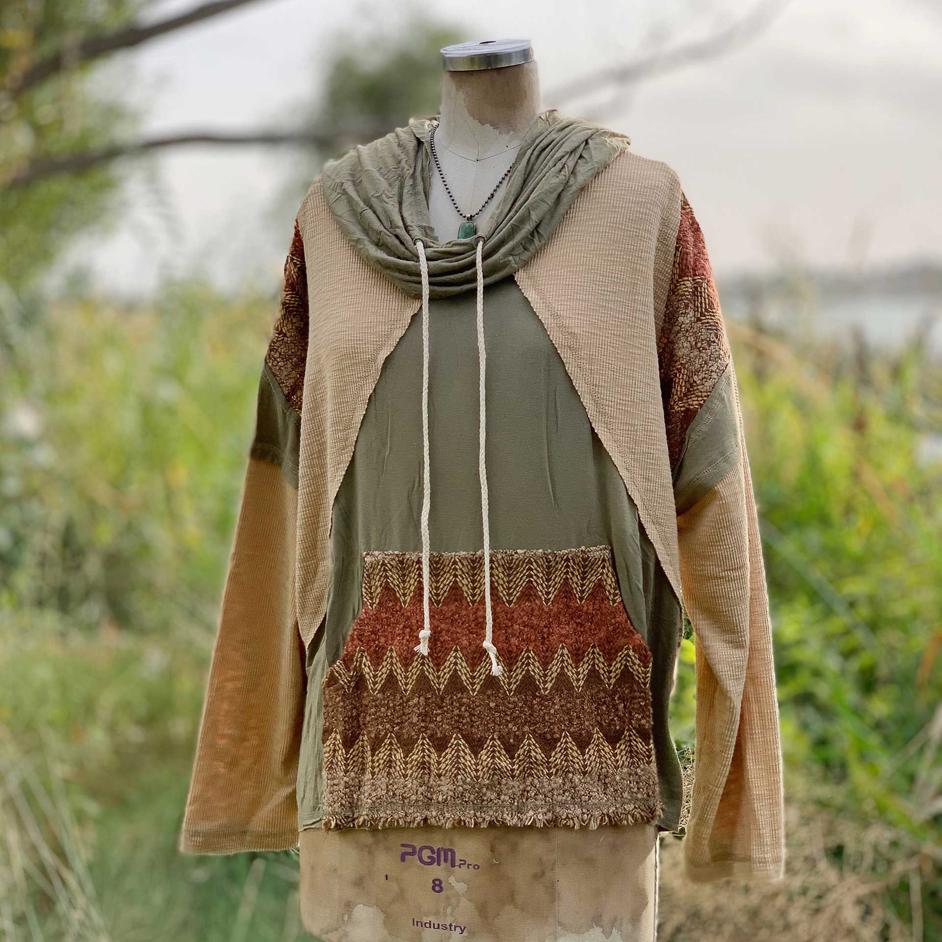 Spiritual Boho Knit Hoodie