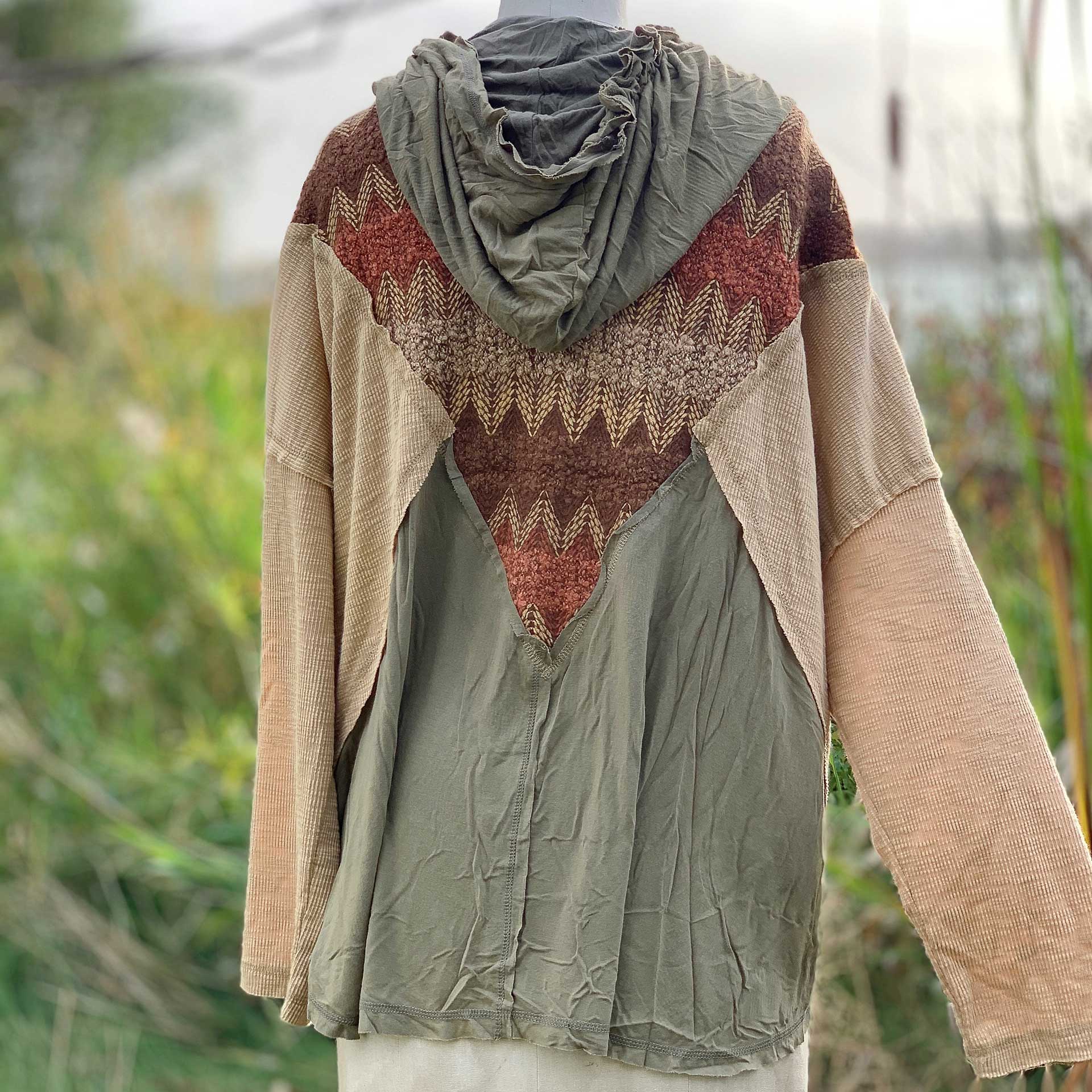 Spiritual Boho Knit Hoodie