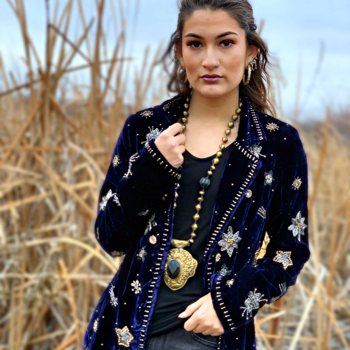 Starry Night Velvet Jacket