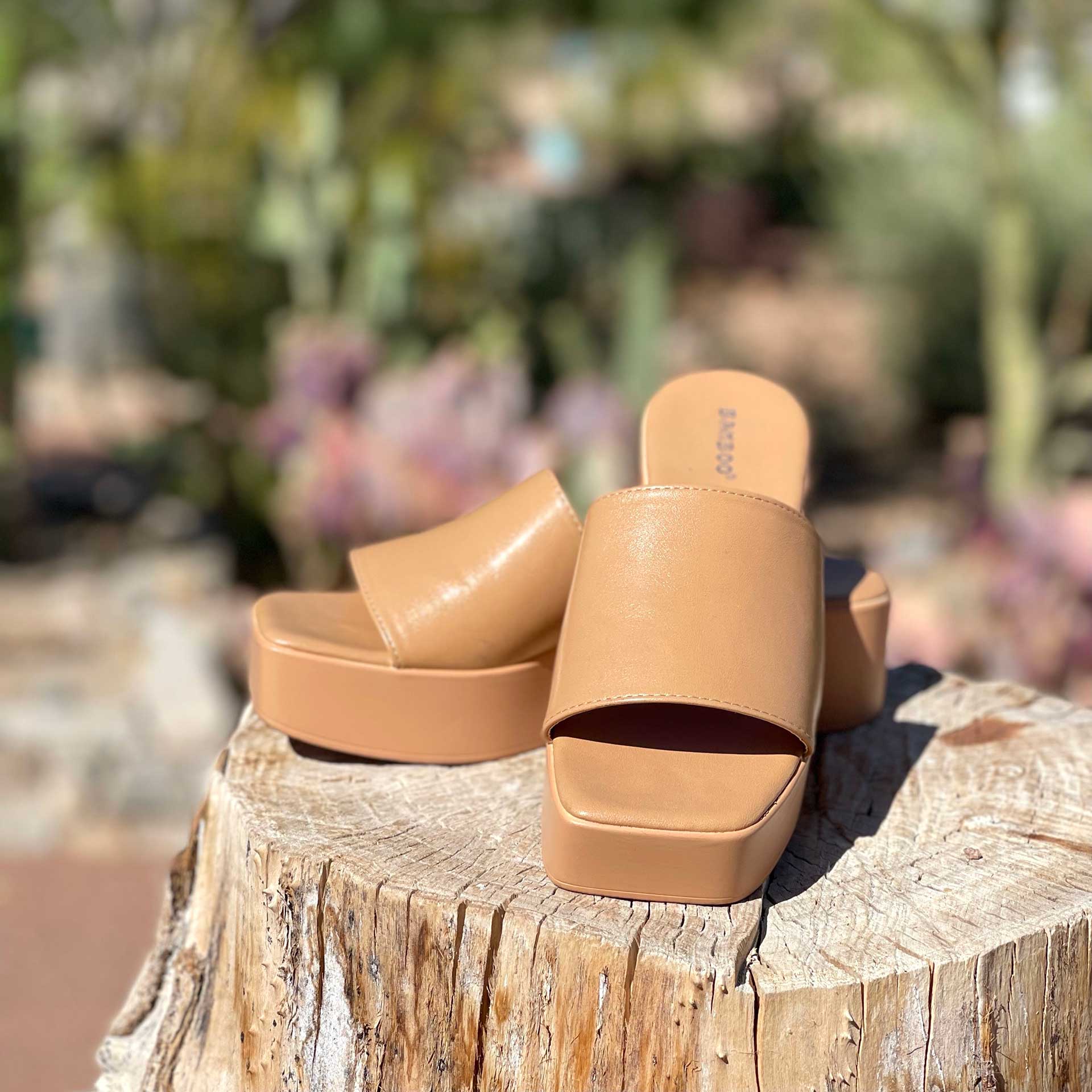 Stella Open Toed Wedge (Nude)