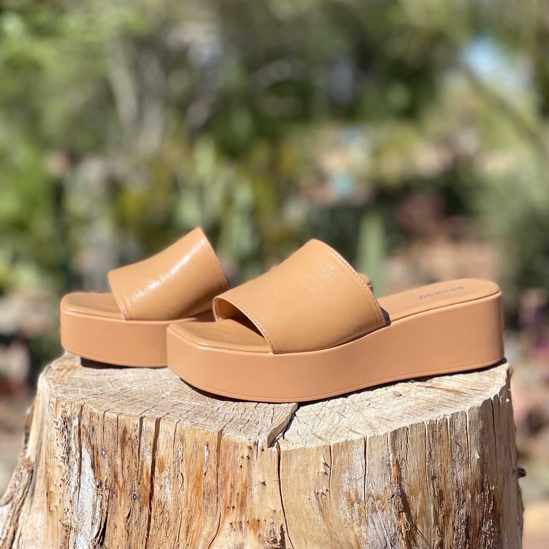 Stella Open Toed Wedge (Nude)