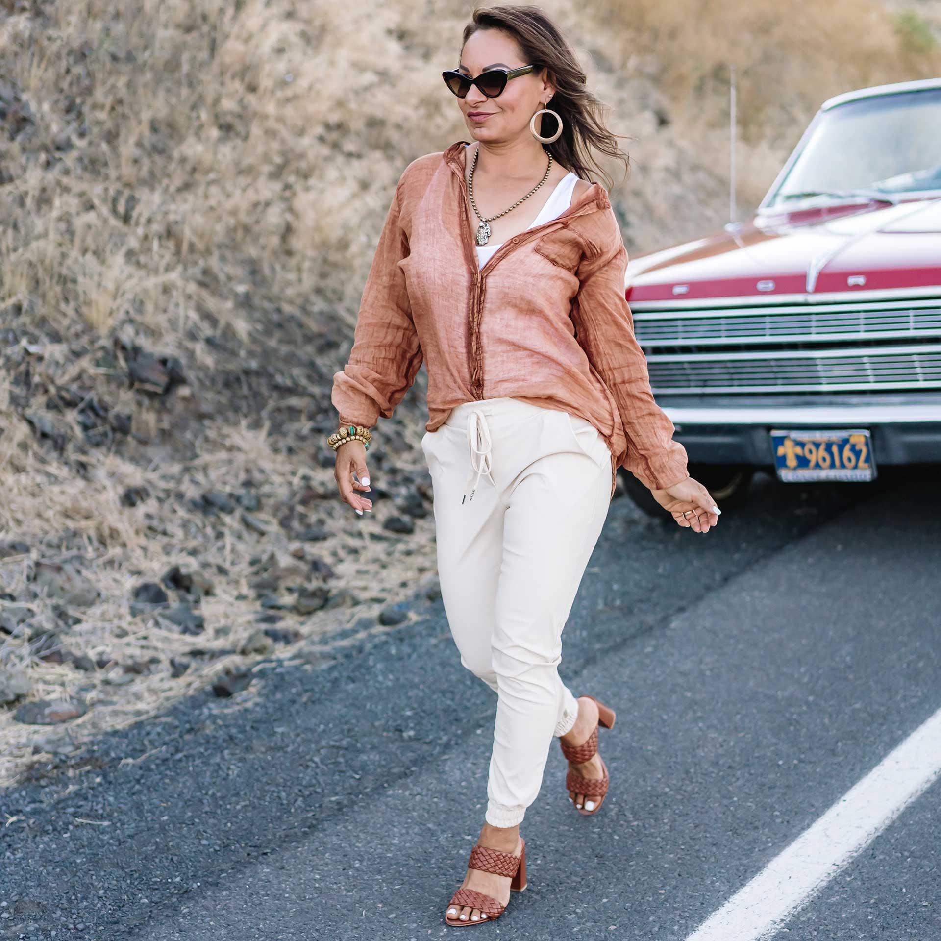 Tasha Sheer Cotton Button-Up