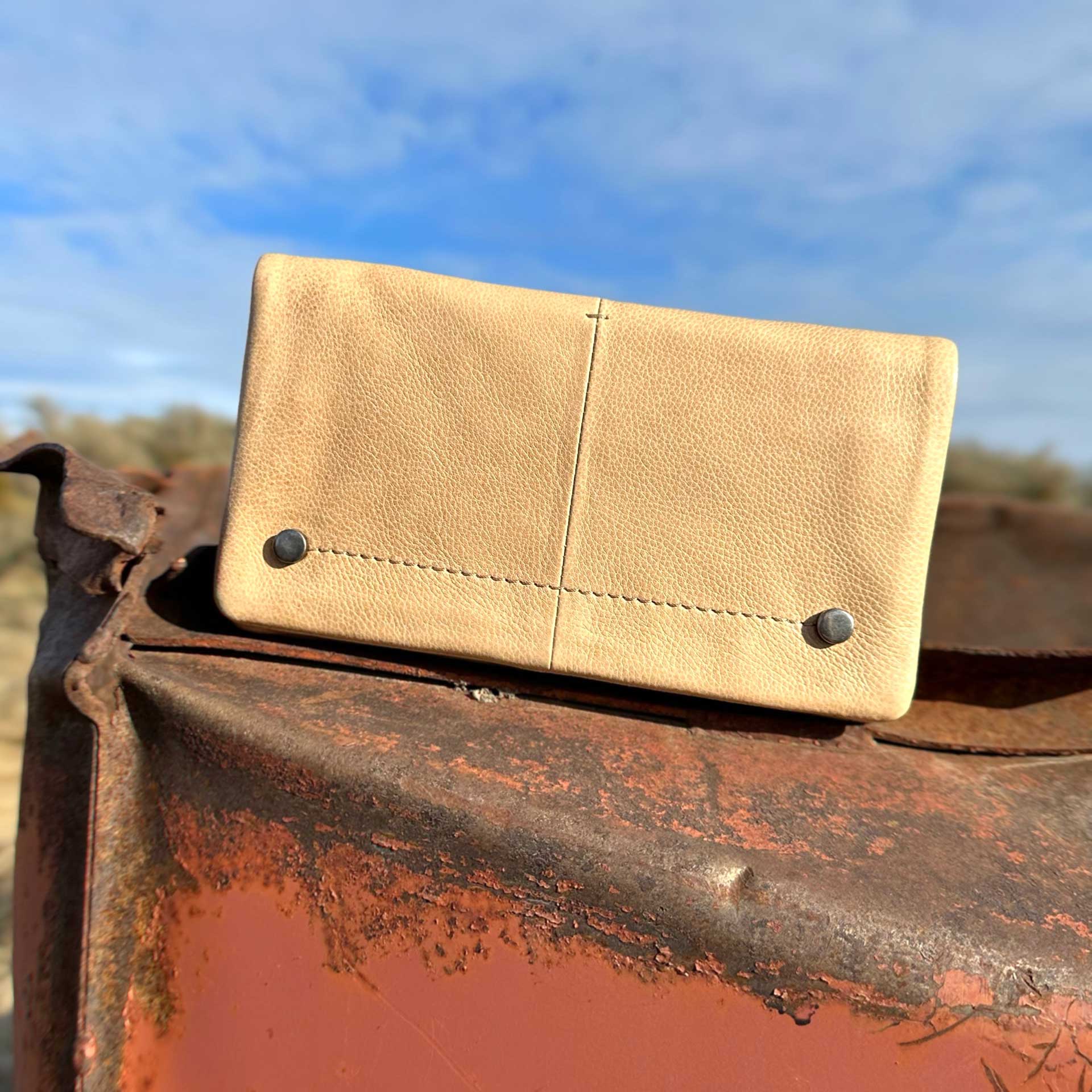 Terry Leather Wallet (Hazel)