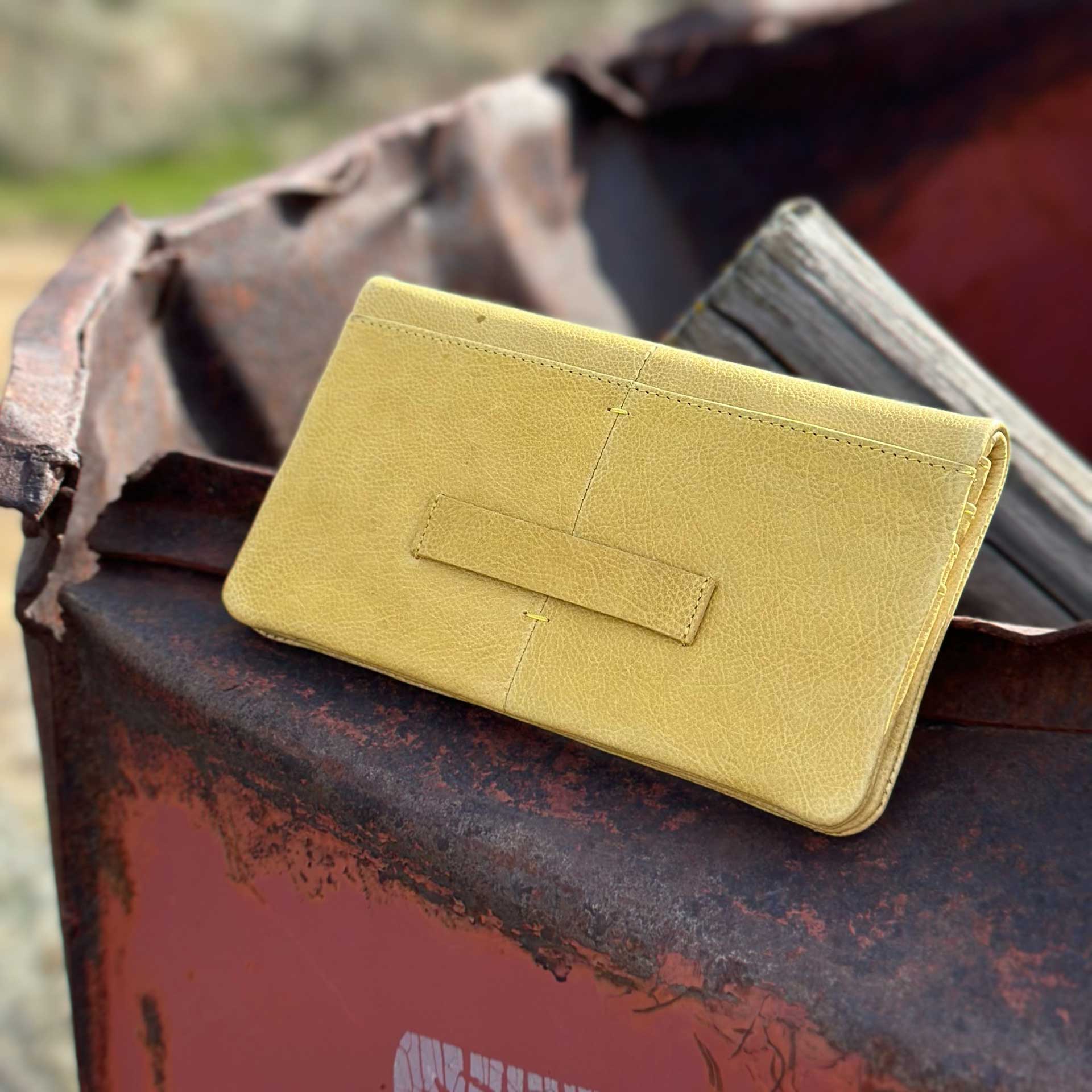 Terry Leather Wallet (Lemon)