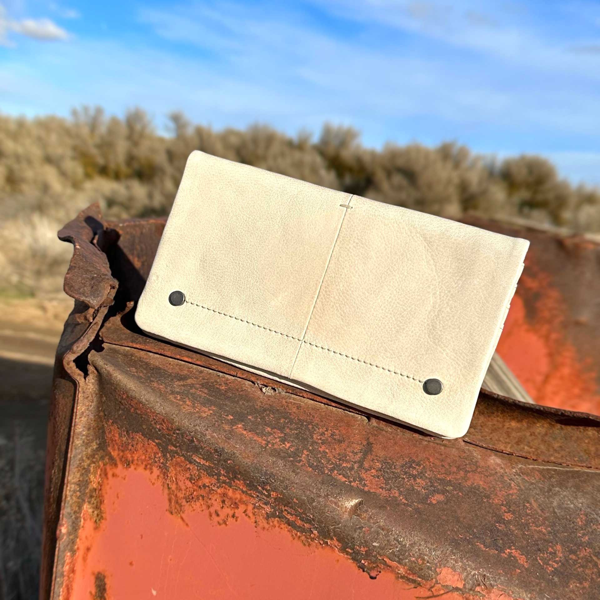 Terry Leather Wallet (Oat)