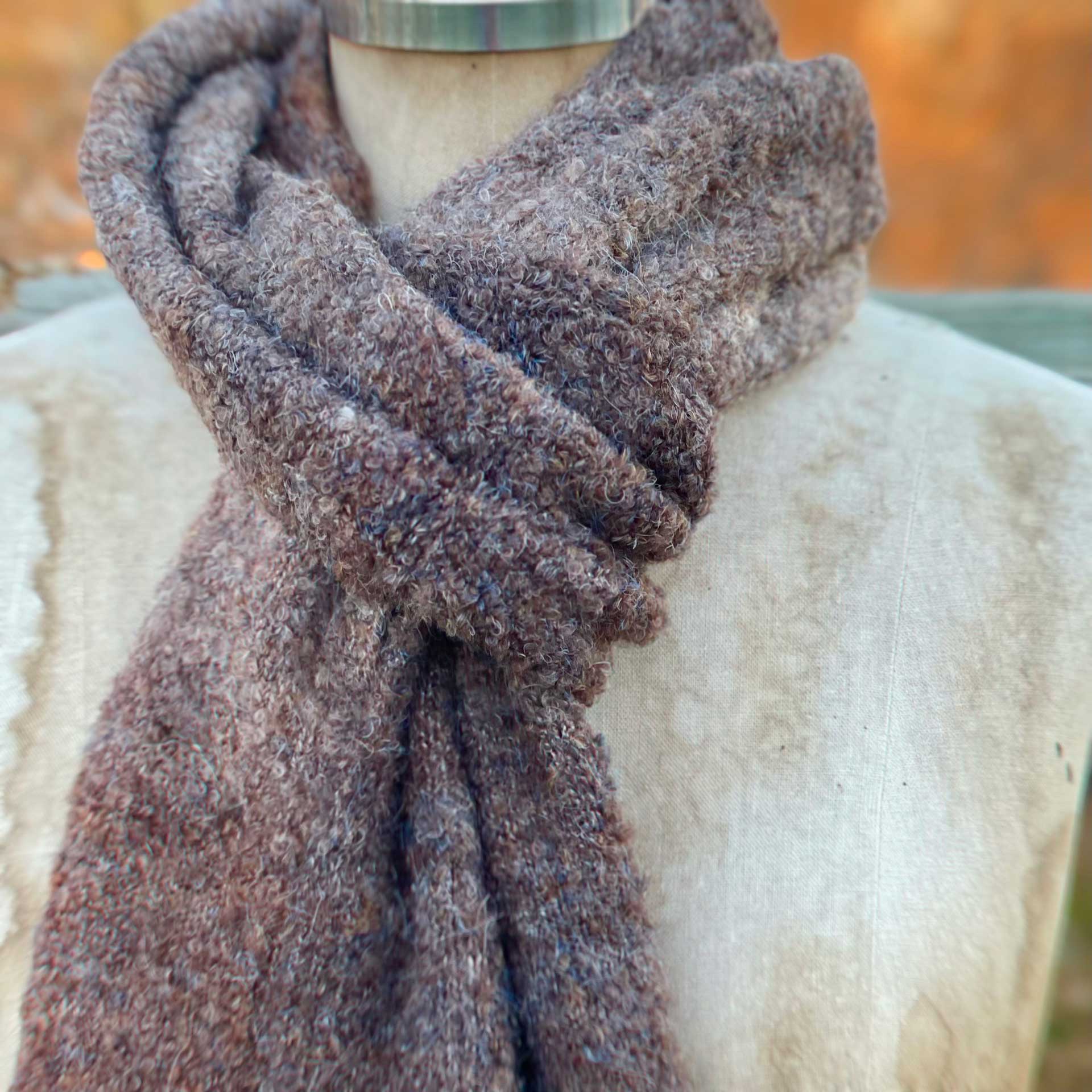 The Upside Ombré Shearling Scarf (Birch)