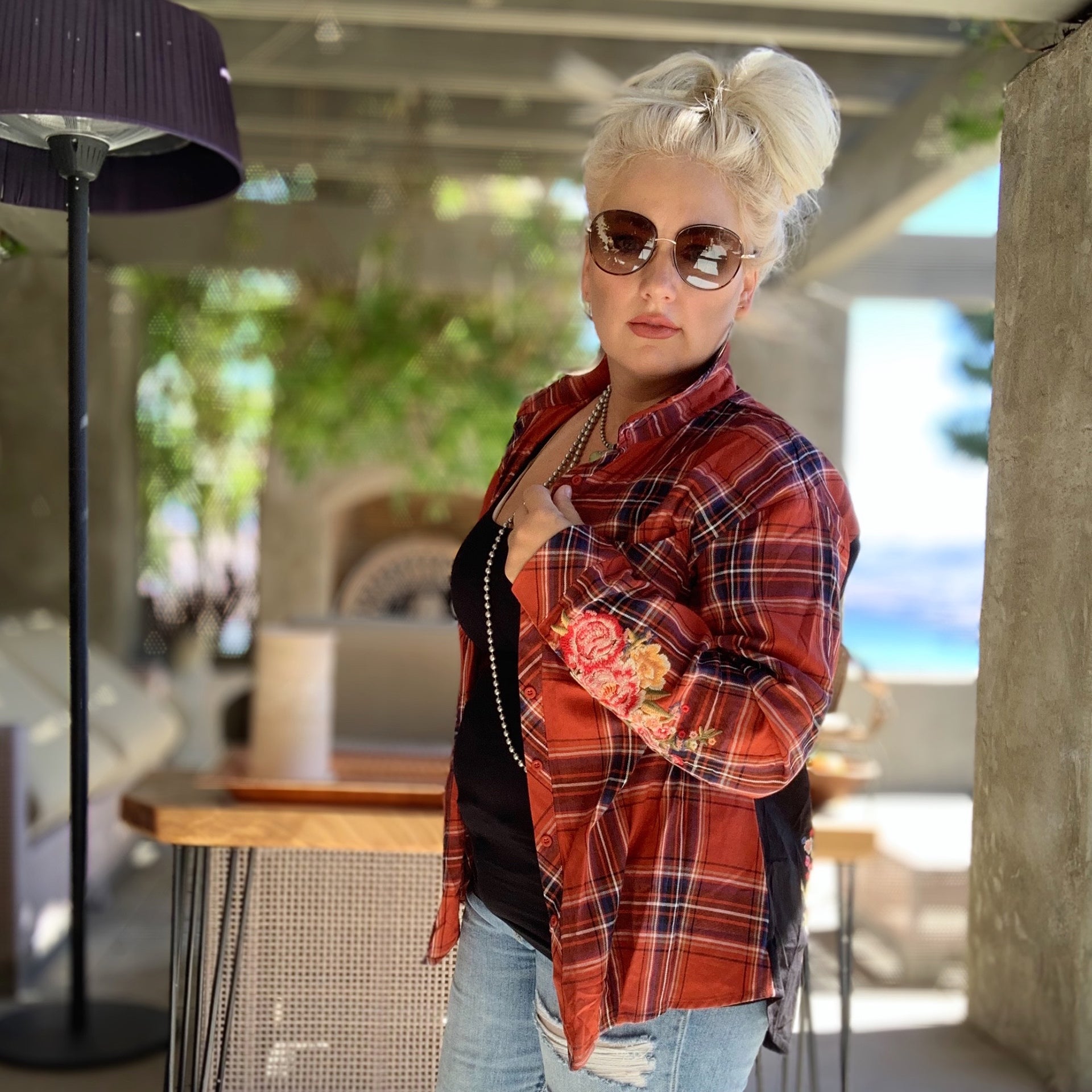 Treasured Things Plaid Top