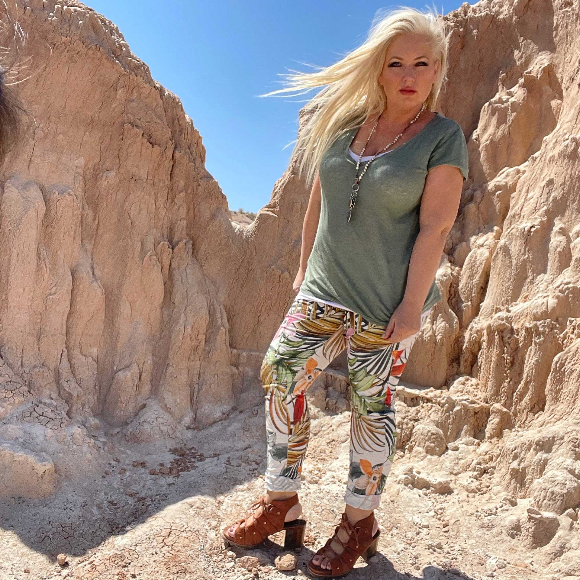 Tropical Voyager Button-Up Pant