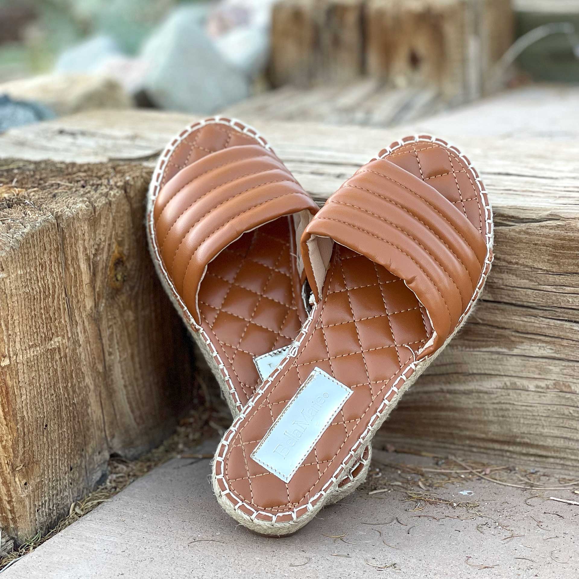 Vacation Vibes Espadrille Slide (Caramel)