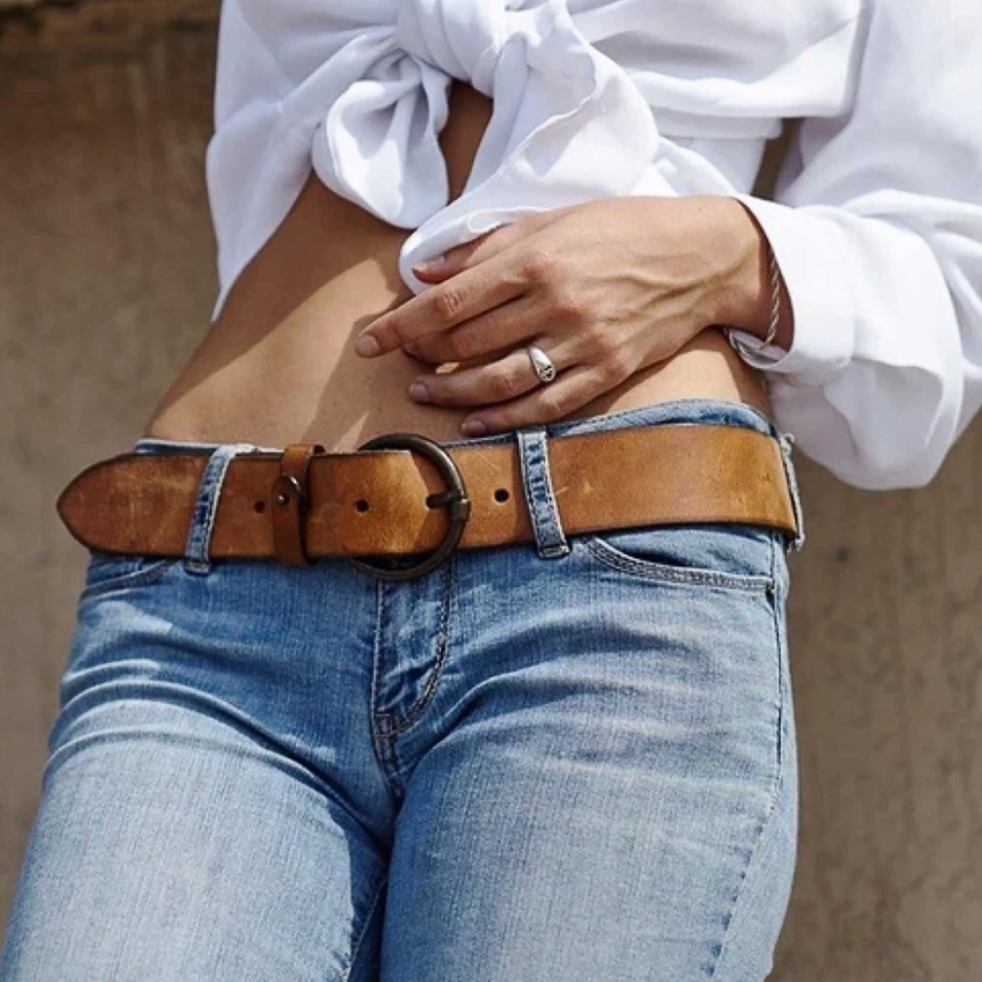 Vintage Circle Belt (Cognac)