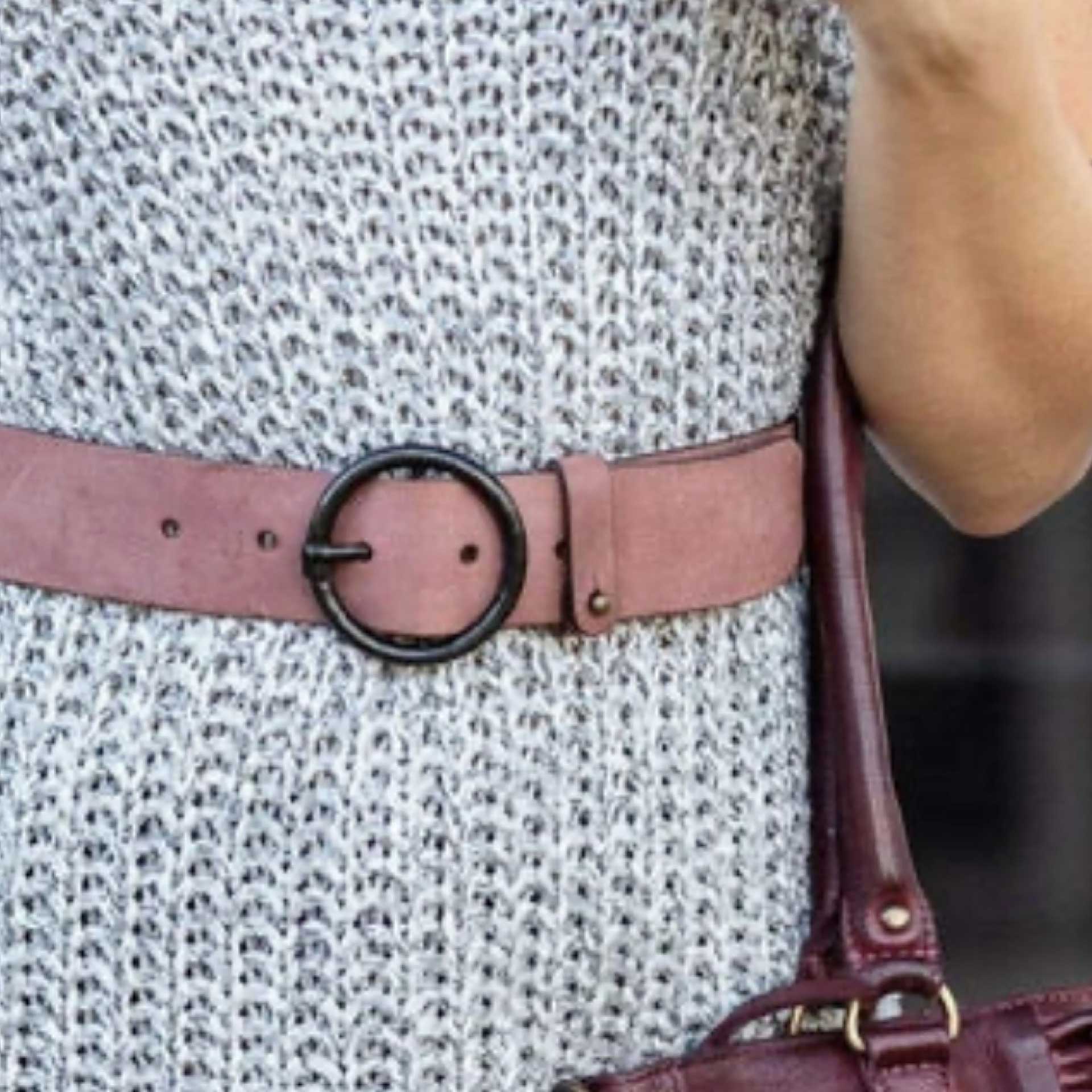 Vintage Circle Belt (Vintage Burgundy)