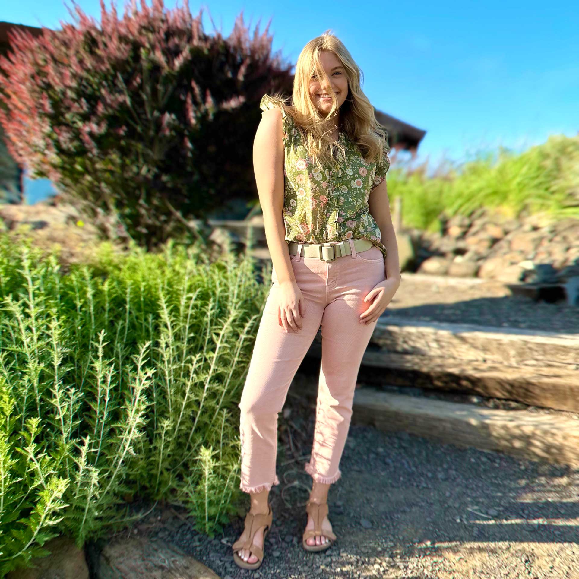 Vintage Rose Straight Jean