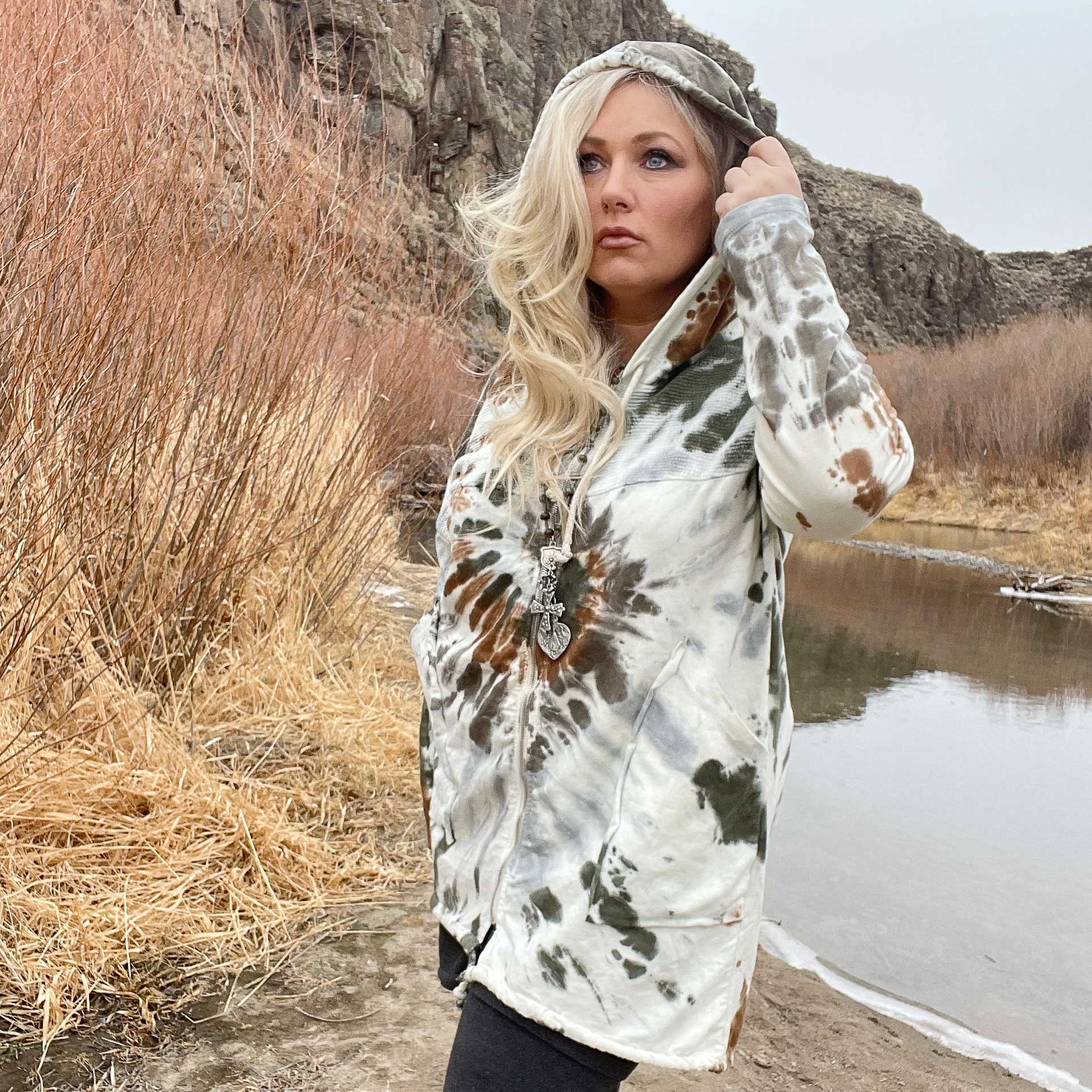 Washed Away Zip-Up Hoodie